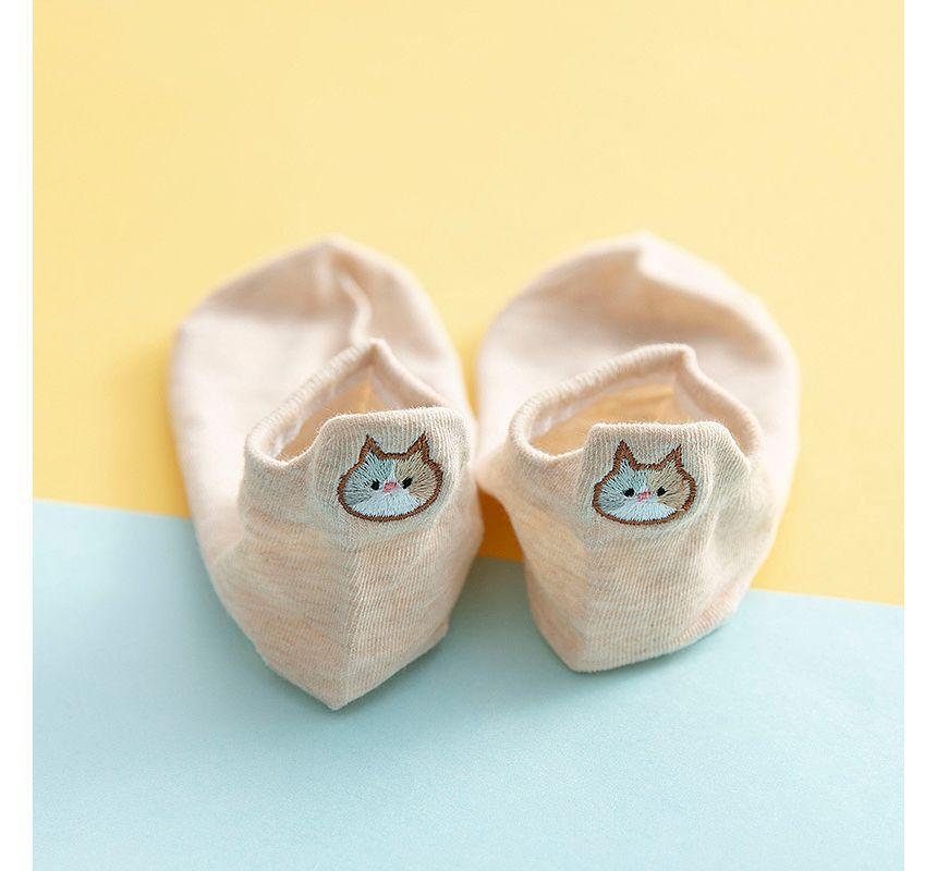 Cat Embroidered Socks Product Image