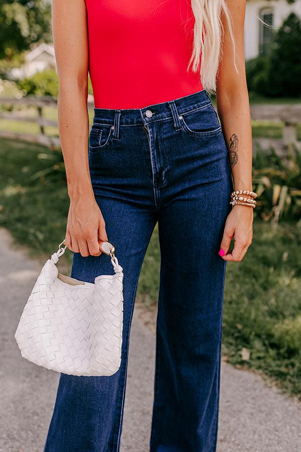 JUST USA Josephine High Waist Wide Leg Jean Product Image