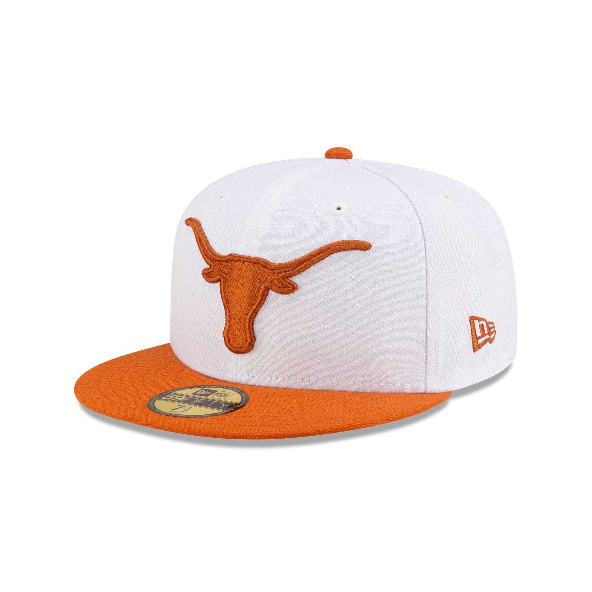Texas Longhorns White 59FIFTY Fitted Hat Male Product Image