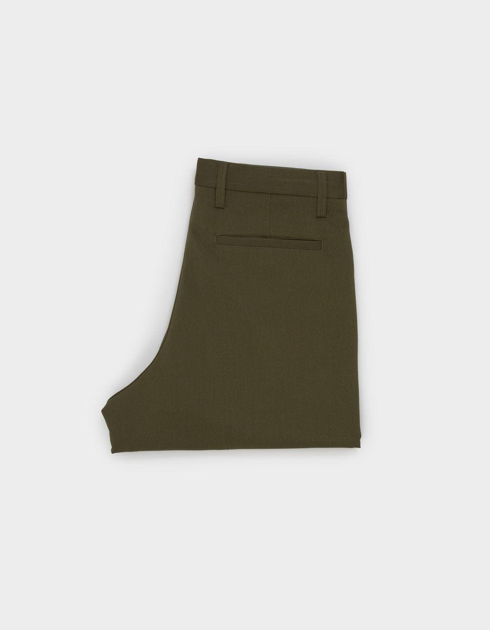 RSQ Mens Baggy Trousers - DARK OLIVE Product Image