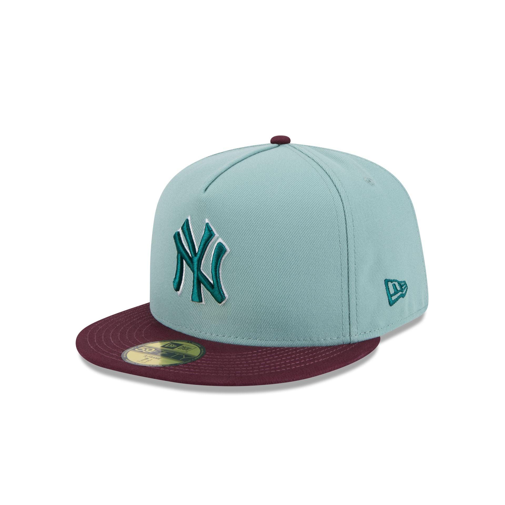 New York Yankees Beach Kiss Blue 59FIFTY A-Frame Fitted Hat Male Product Image
