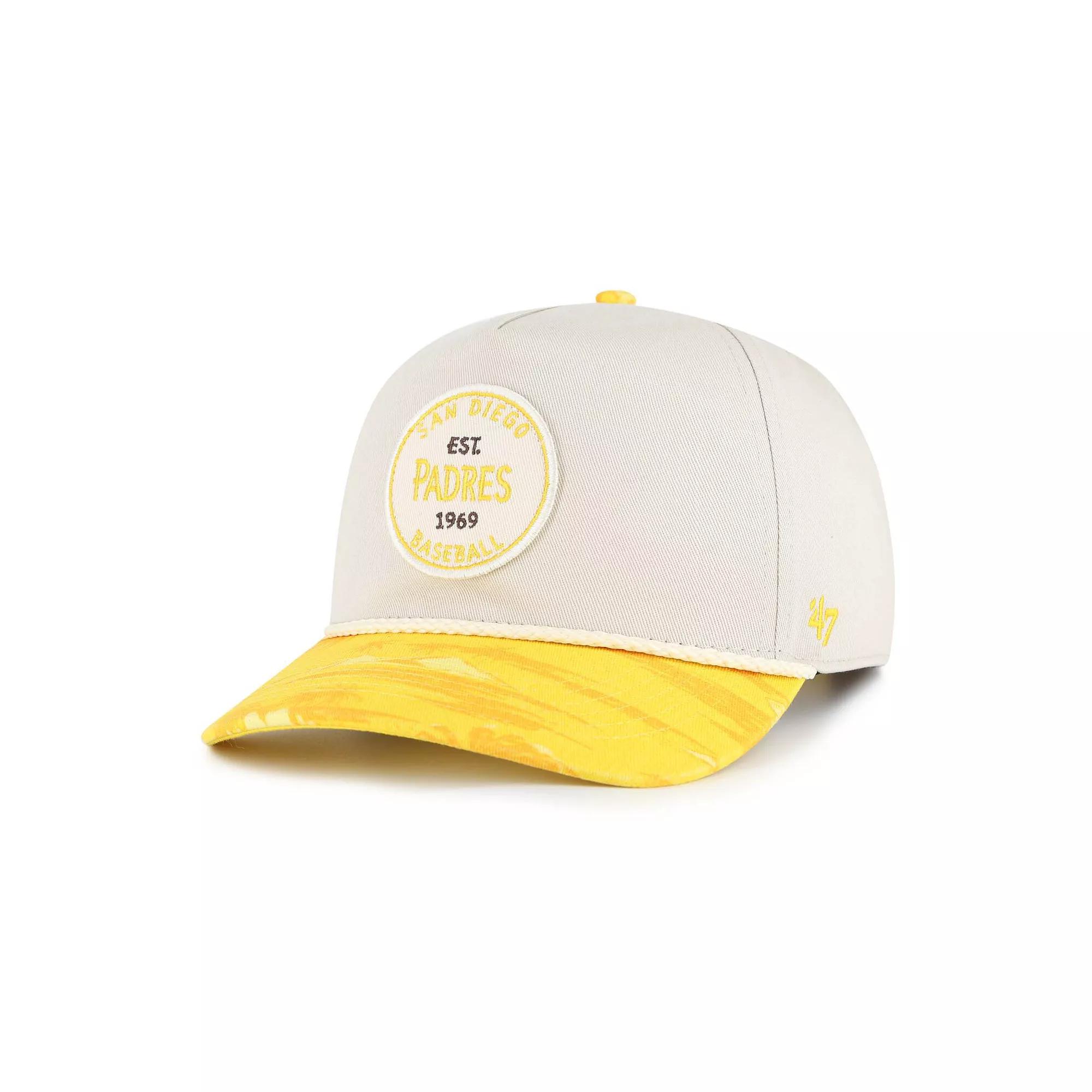 Men's '47 Cream/Gold San Diego Padres Fiji Rope Hitch Adjustable Hat, Beige Product Image