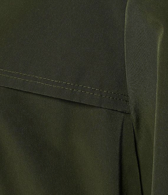 London Fog Stand Collar Water Resistant Hooded Rain Coat Product Image