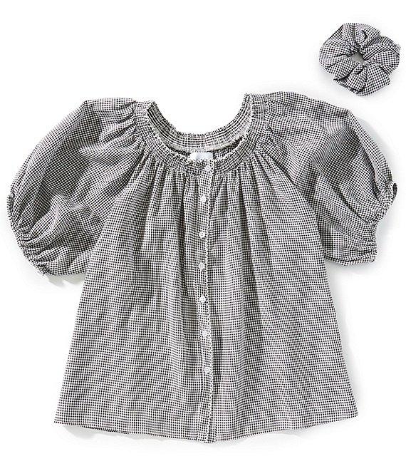 Things Between Button Front Gingham Woven Coordinating Top Product Image