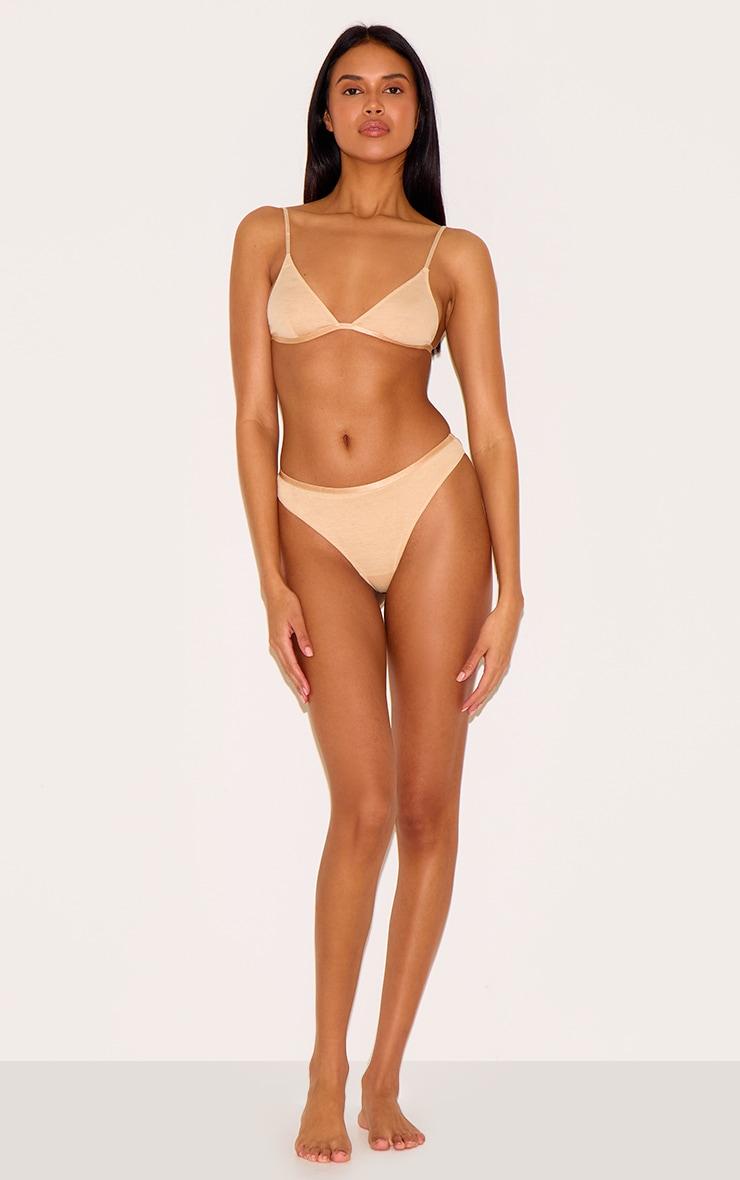 Nude Jersey Triangle Basic Lingerie Set Product Image
