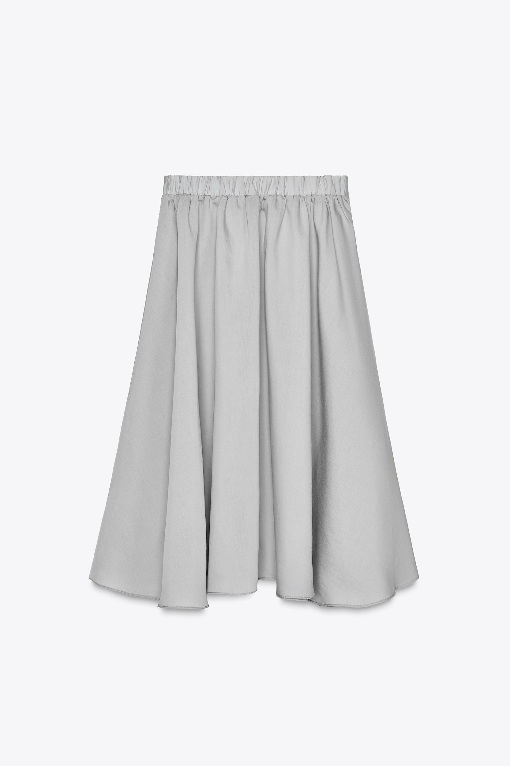 VOLUMINOUS FLOWY MIDI SKIRT Product Image