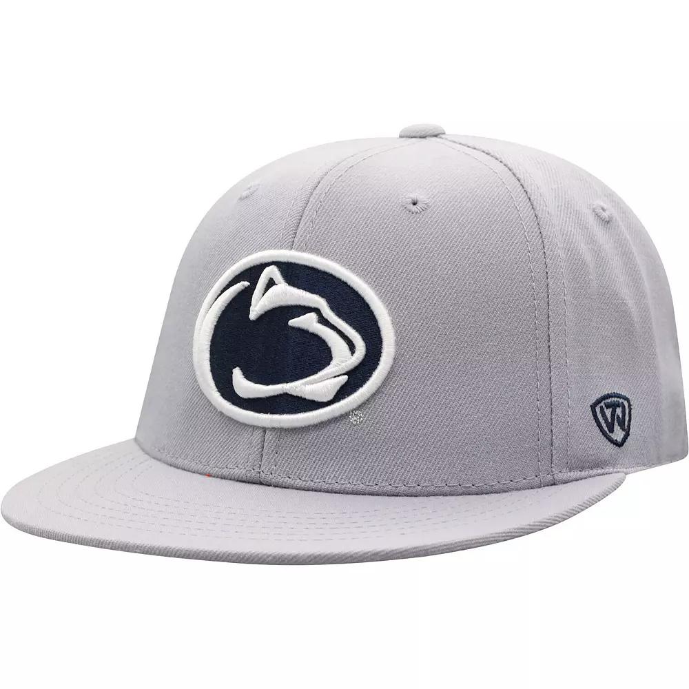 Men's Top of the World Gray Penn State Nittany Lions Fitted Hat,  Product Image