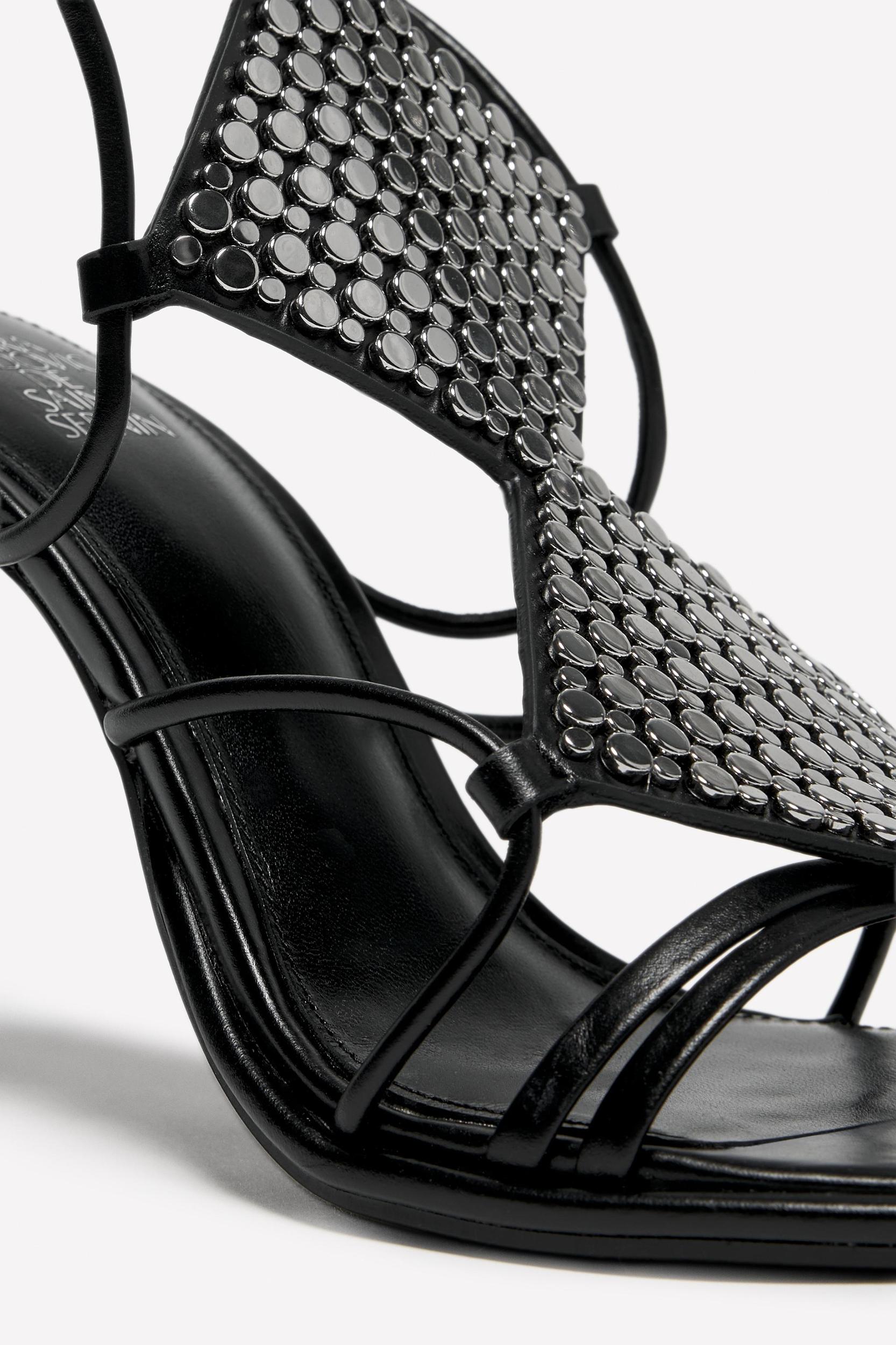 LEATHER STRAPPY STUDDED SANDALS LUDOVIC DE SAINT SERNIN x ZARA Product Image