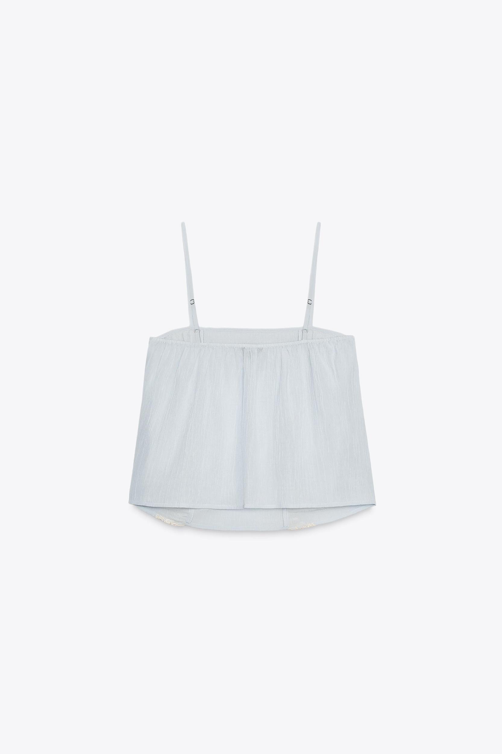 EMBROIDERED STRAPPY TOP Product Image