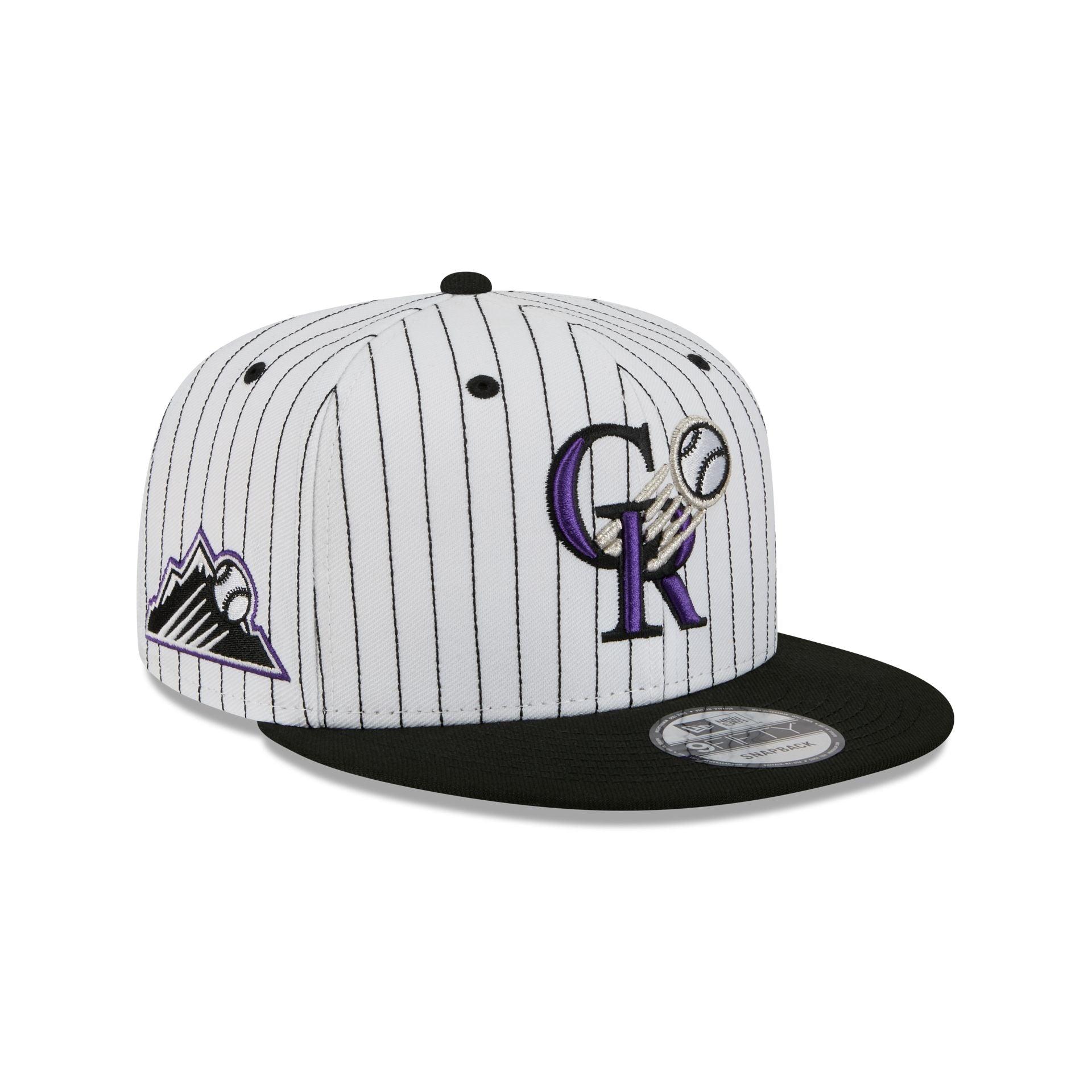 Colorado Rockies Deceptor Pinstripe 9FIFTY Snapback Hat Male Product Image