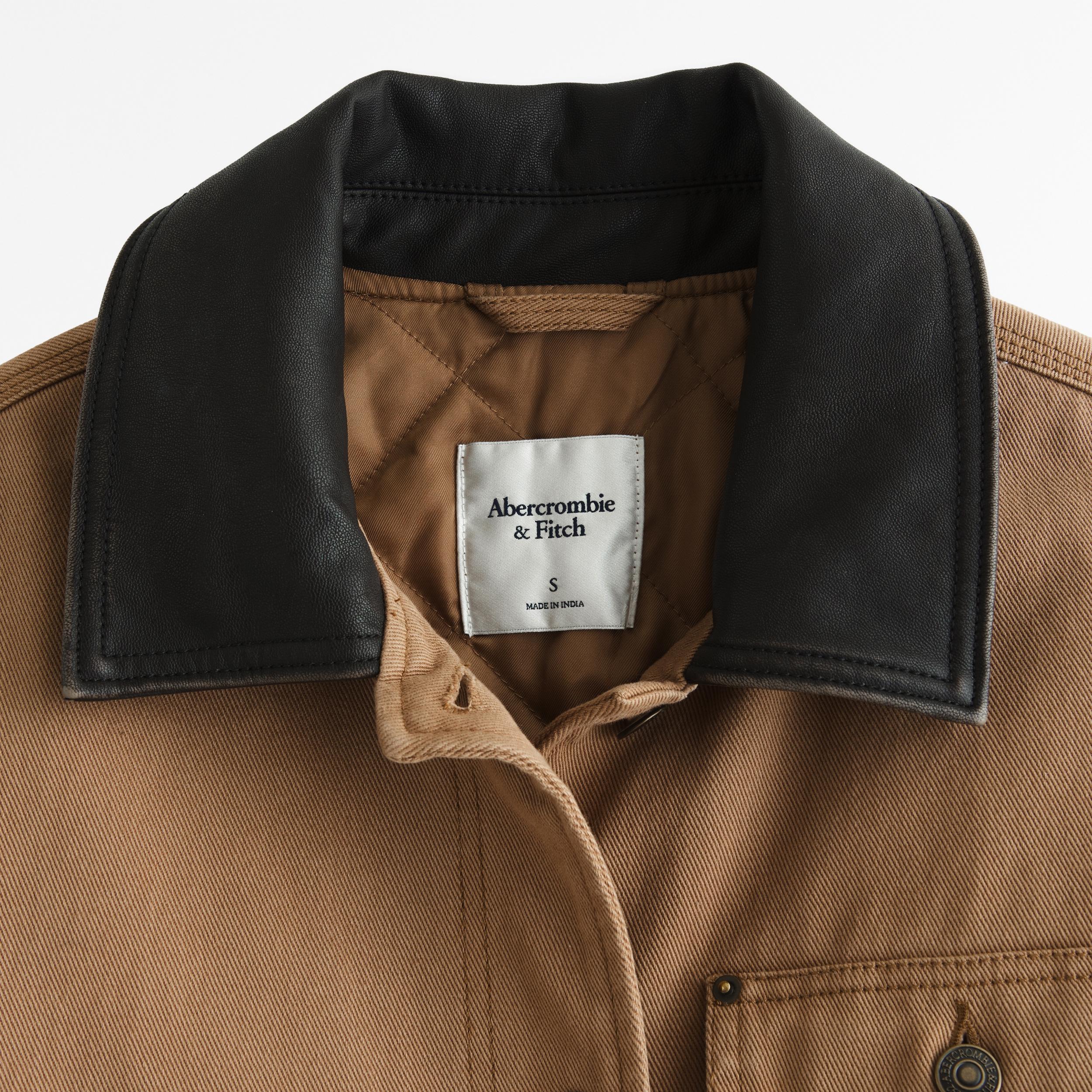 Mid-Length Twill Workwear Jacket Product Image