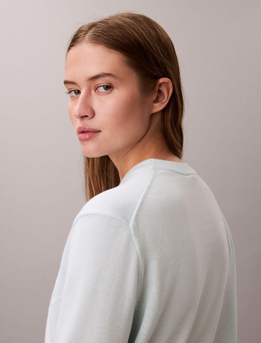 Smooth Cotton Monogram Sweater Product Image