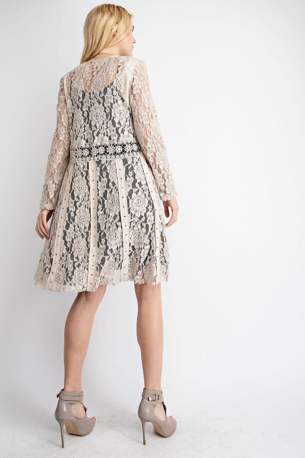 Lace With Suede Mix Jacket Product Image