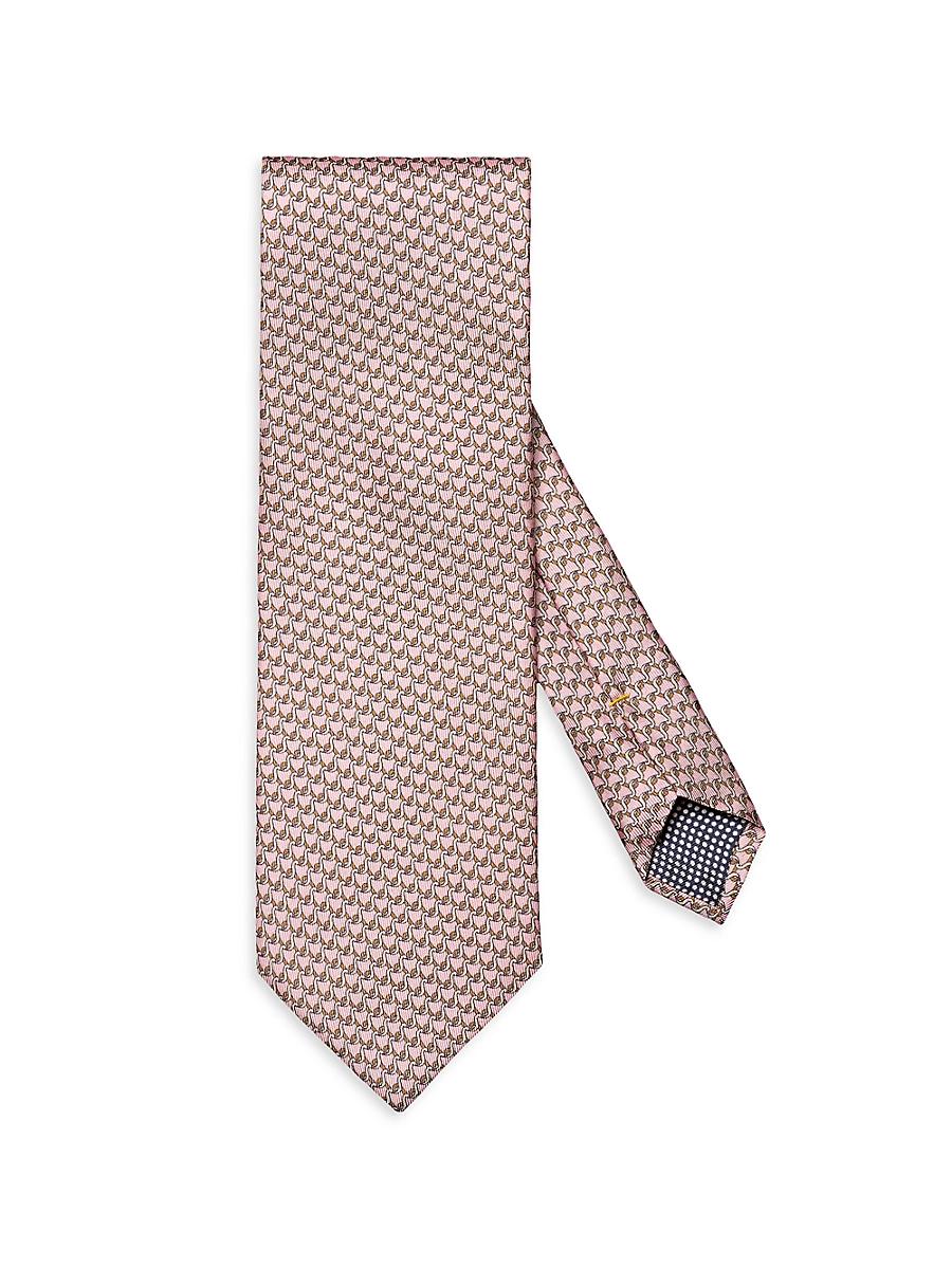Mens Geometric Silk Tie Product Image