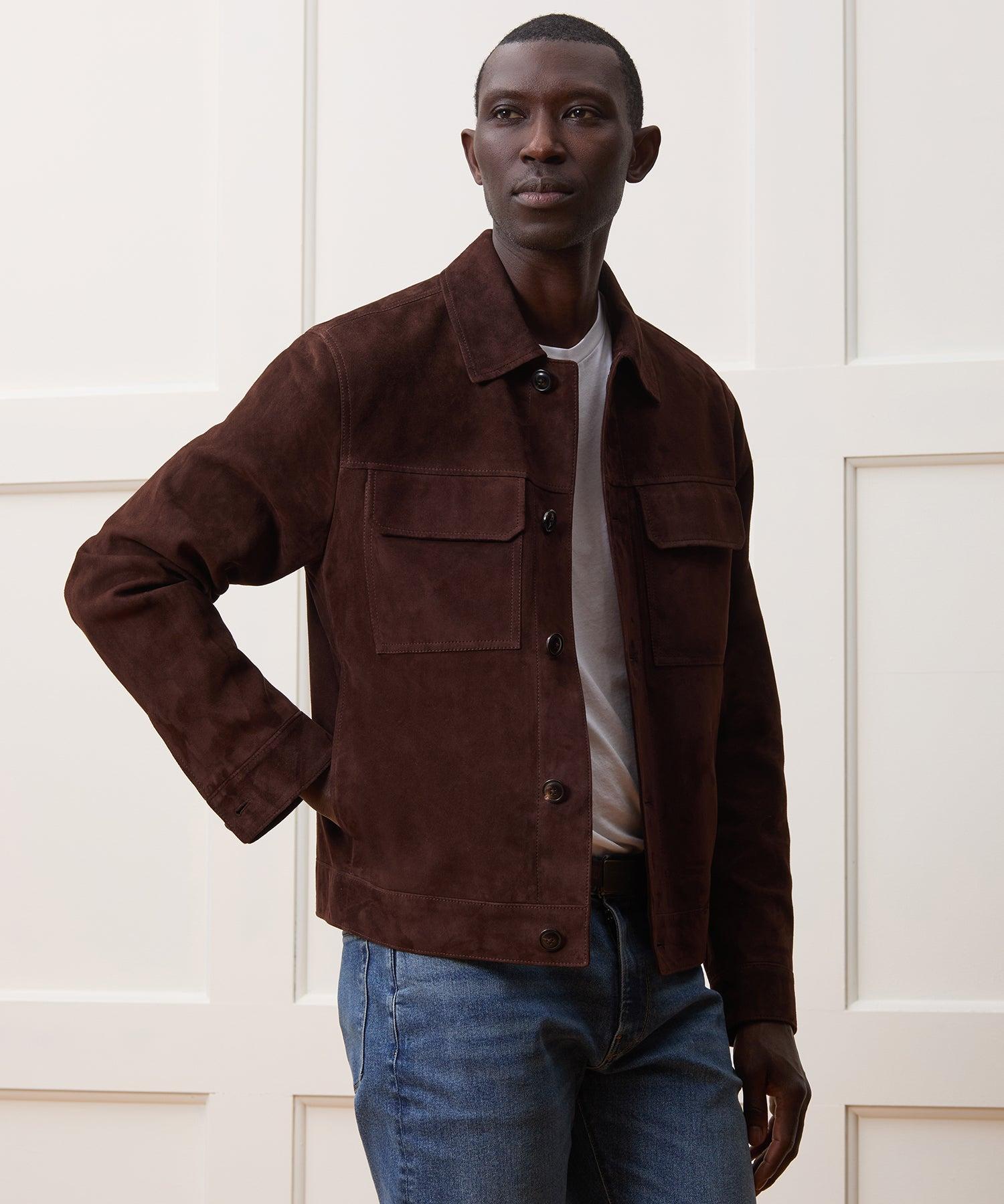 Italian Suede Worker Jacket Product Image
