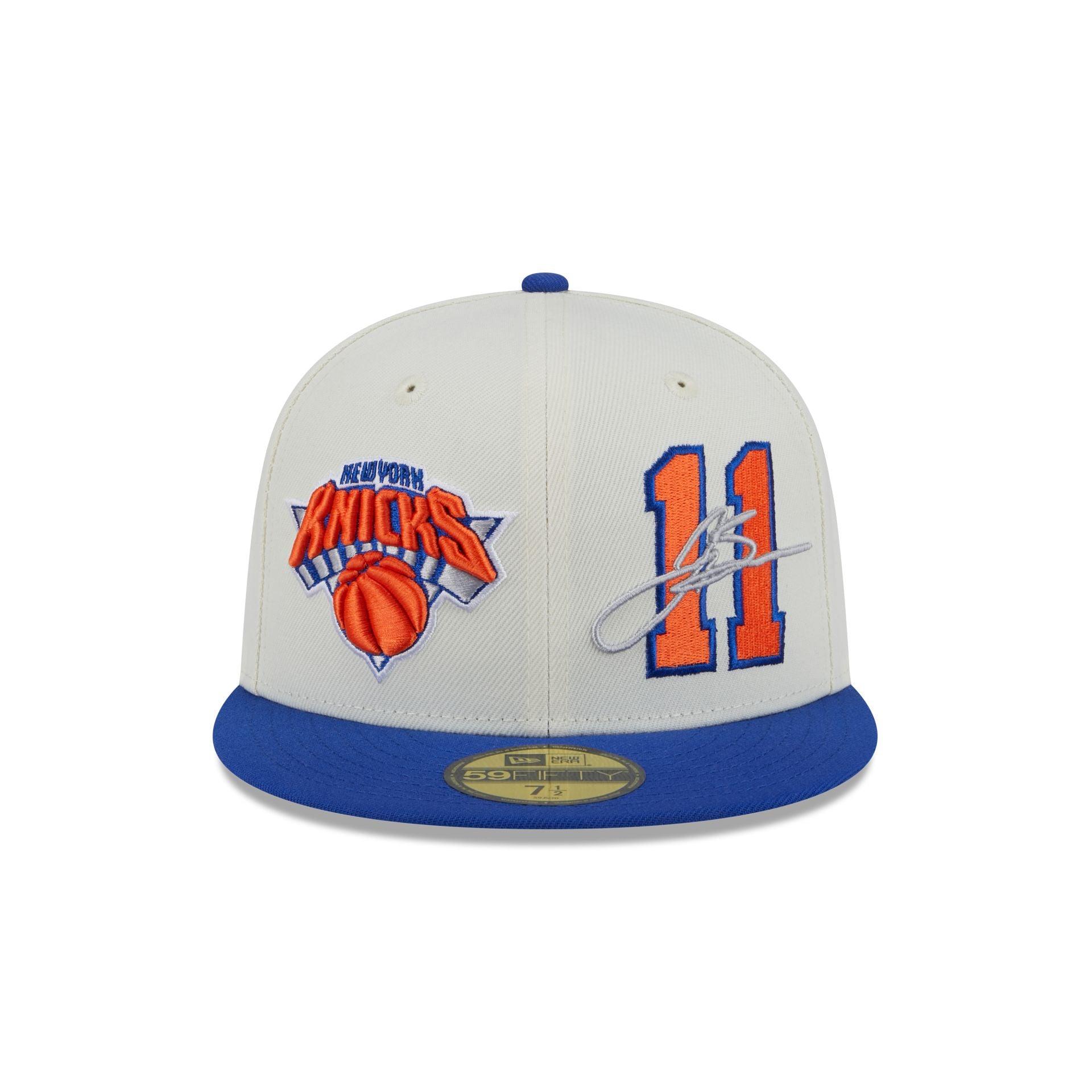 New York Knicks Jalen Brunson Chrome White 59FIFTY Fitted Hat Male Product Image