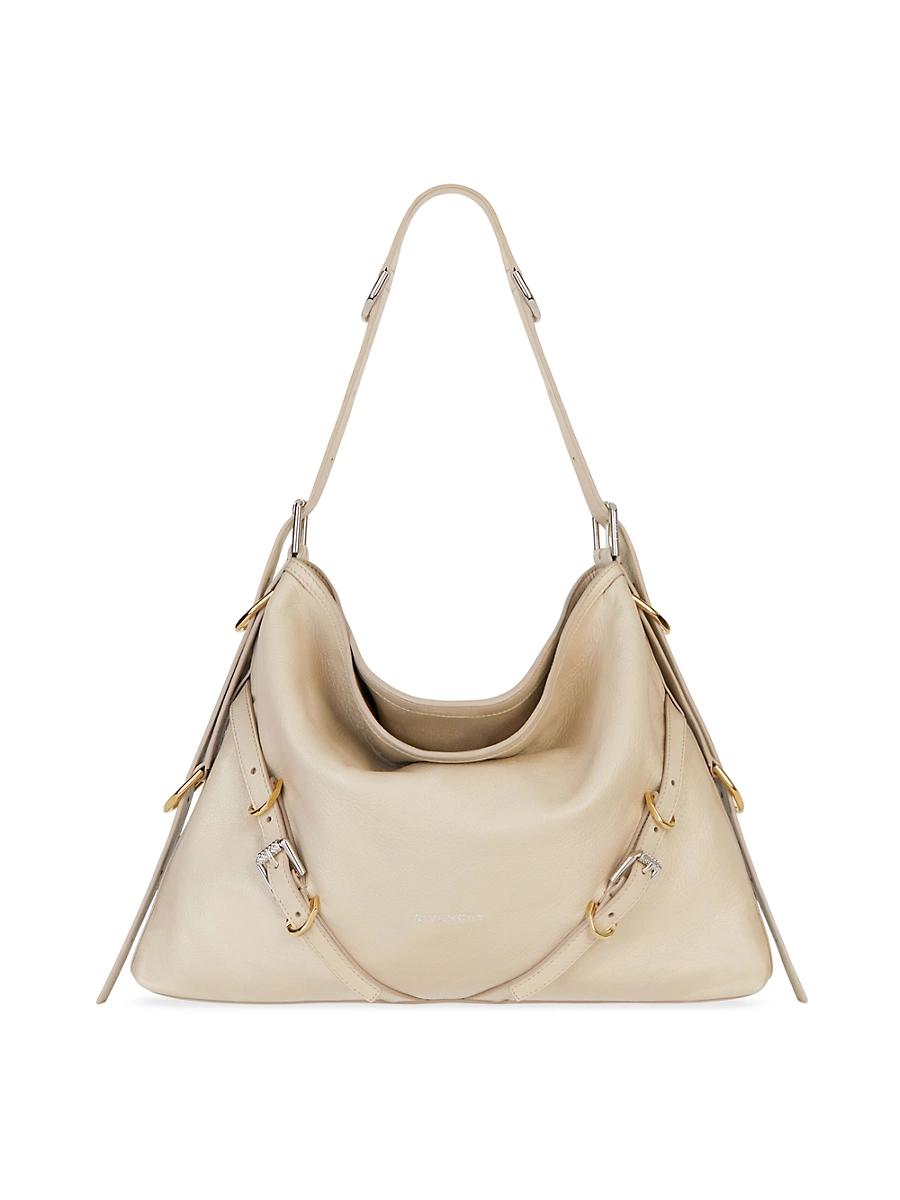 Voyou Medium Shoulder Bag in Tumbled Leather Product Image