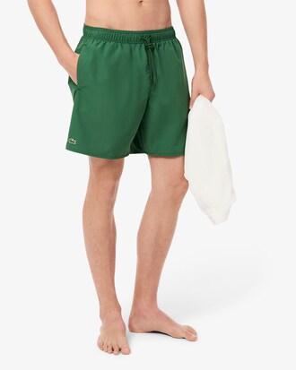 Mid Length Monochrome Swim Trunks Product Image