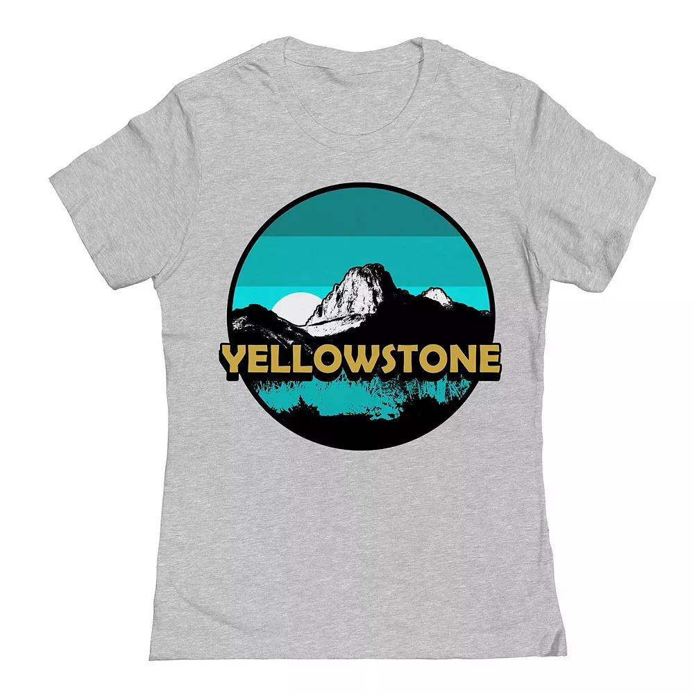Junior's Yellowstone Wyoming Womens Graphic Tee, Girl's, Size: Large, Sport Gray Product Image