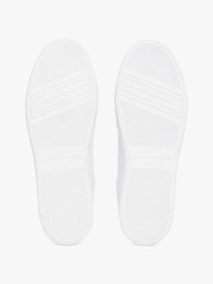 Metallic Accent Leather Court Sneaker Product Image