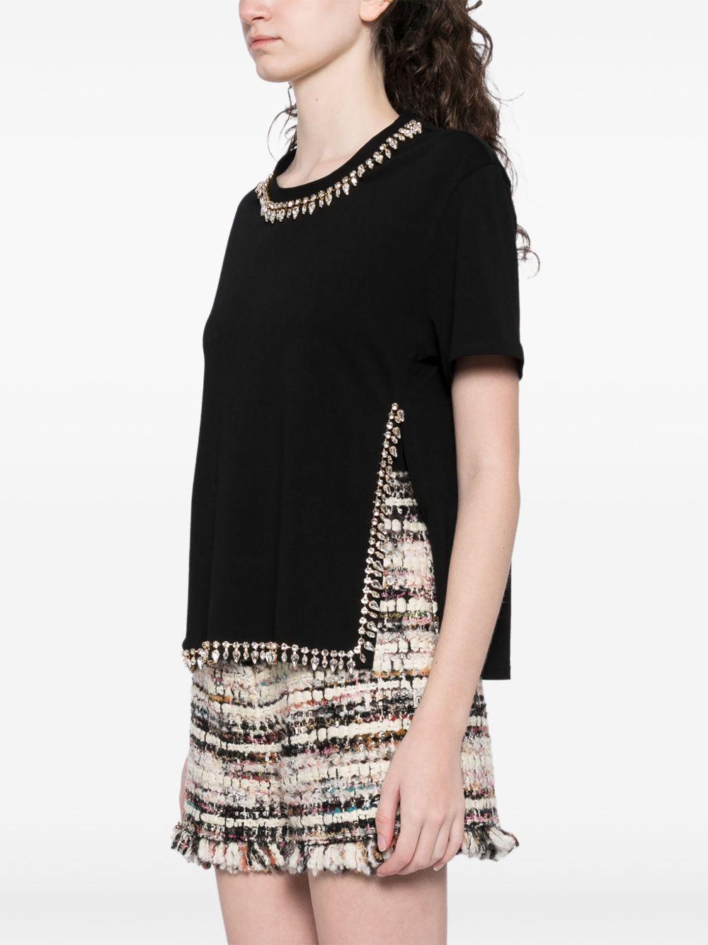 crystal-embellished T-shirt Product Image