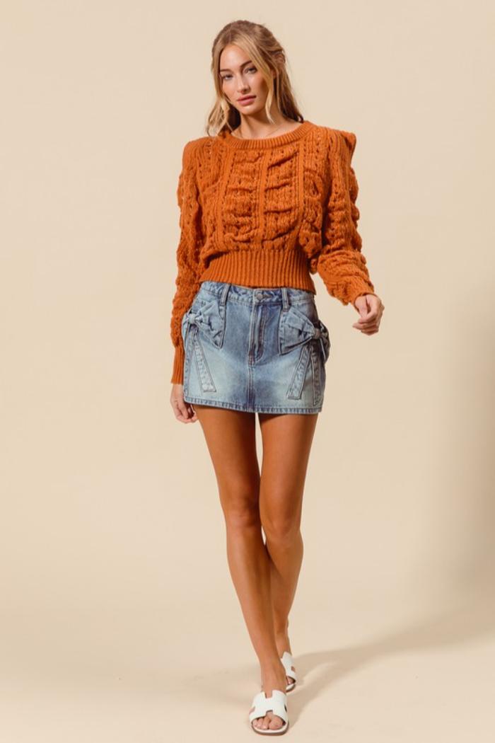 Bow Pocket Mini Skirt Product Image