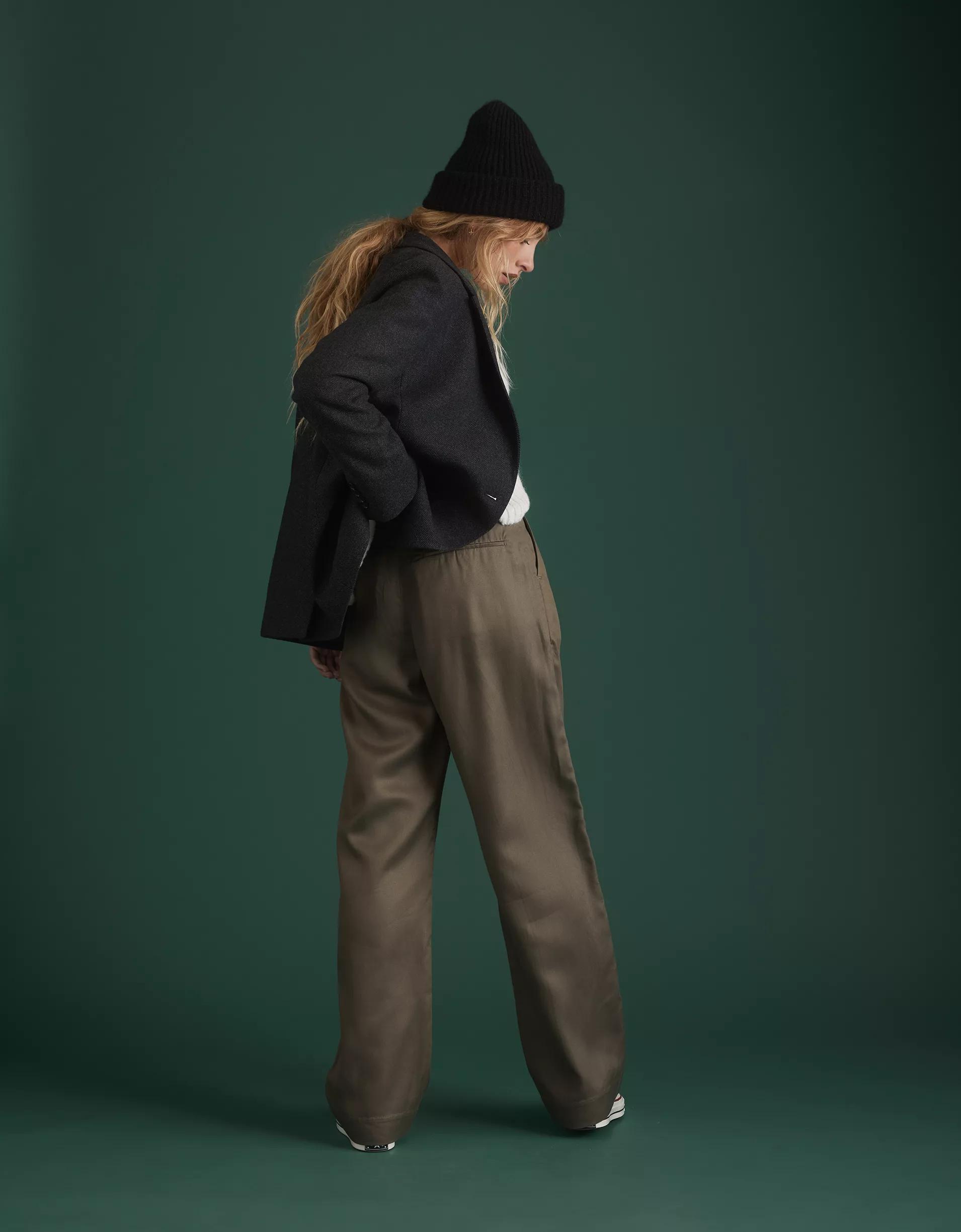 AE77 Premium Pleated Trouser Pant Product Image