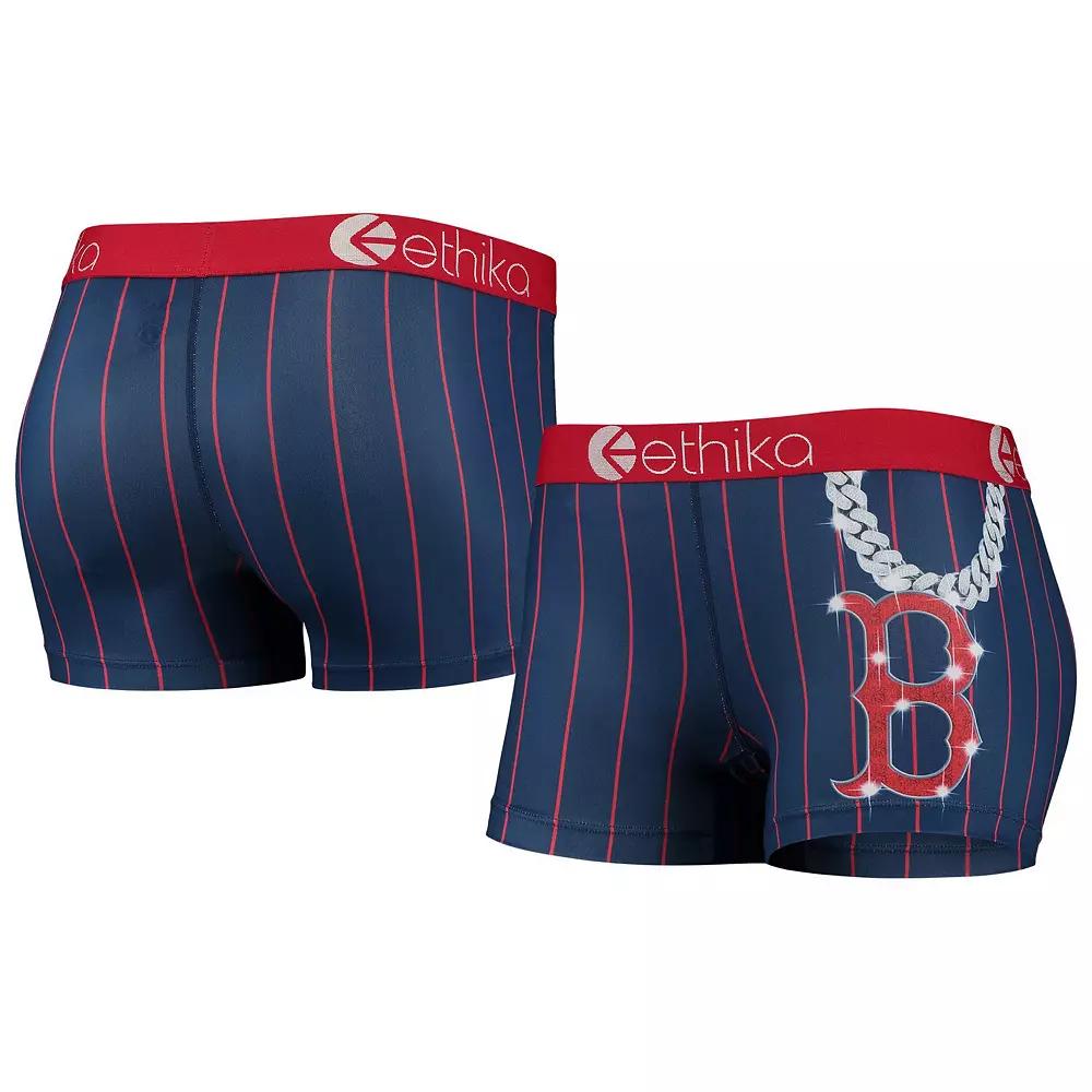 Women's Ethika Navy Boston Red Sox Slugger Shorts, Size: Small, Blue Product Image