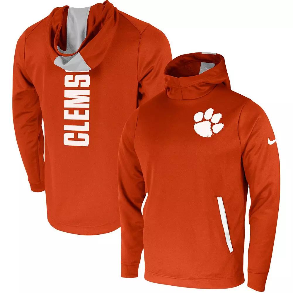 Men's Nike Orange Clemson Tigers 2-Hit Performance Pullover Hoodie,  Product Image