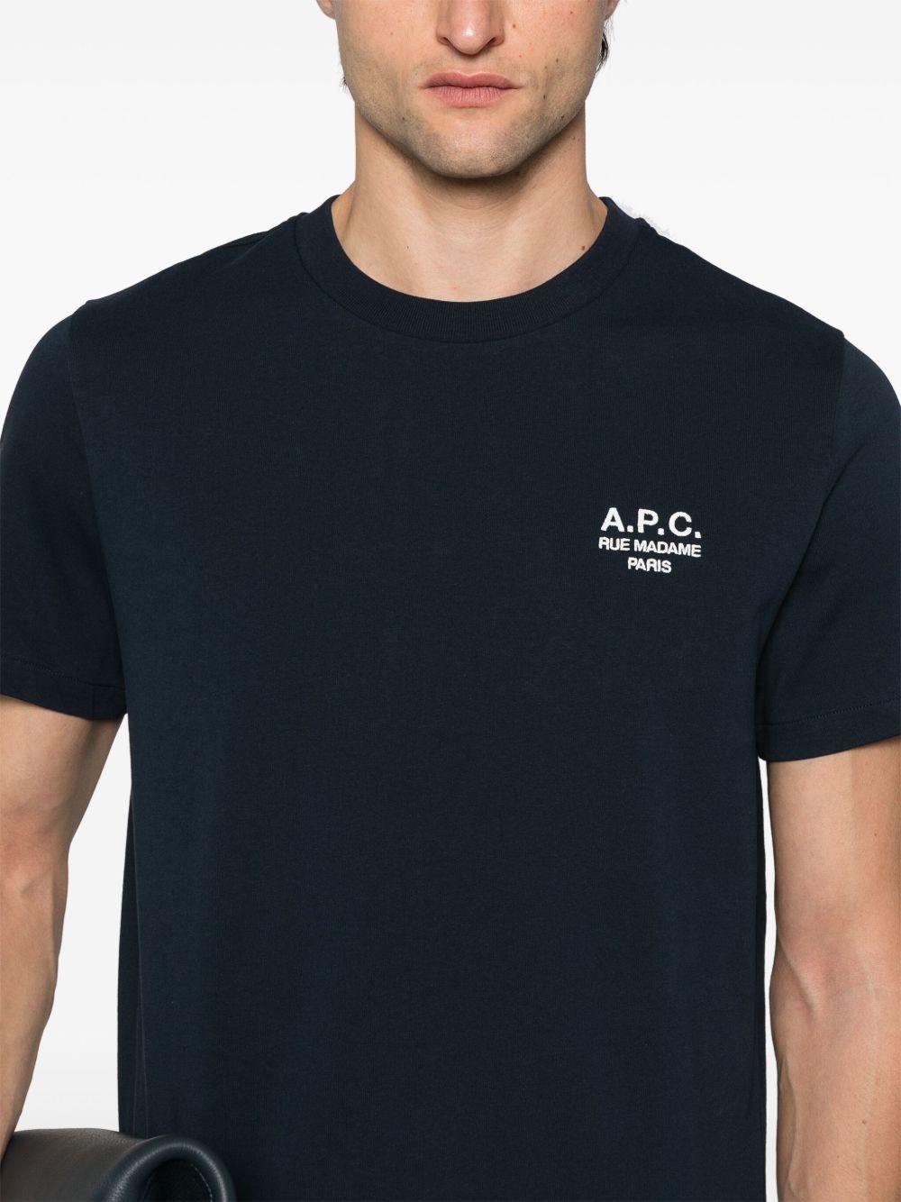 logo-embroidered cotton T-shirt Product Image