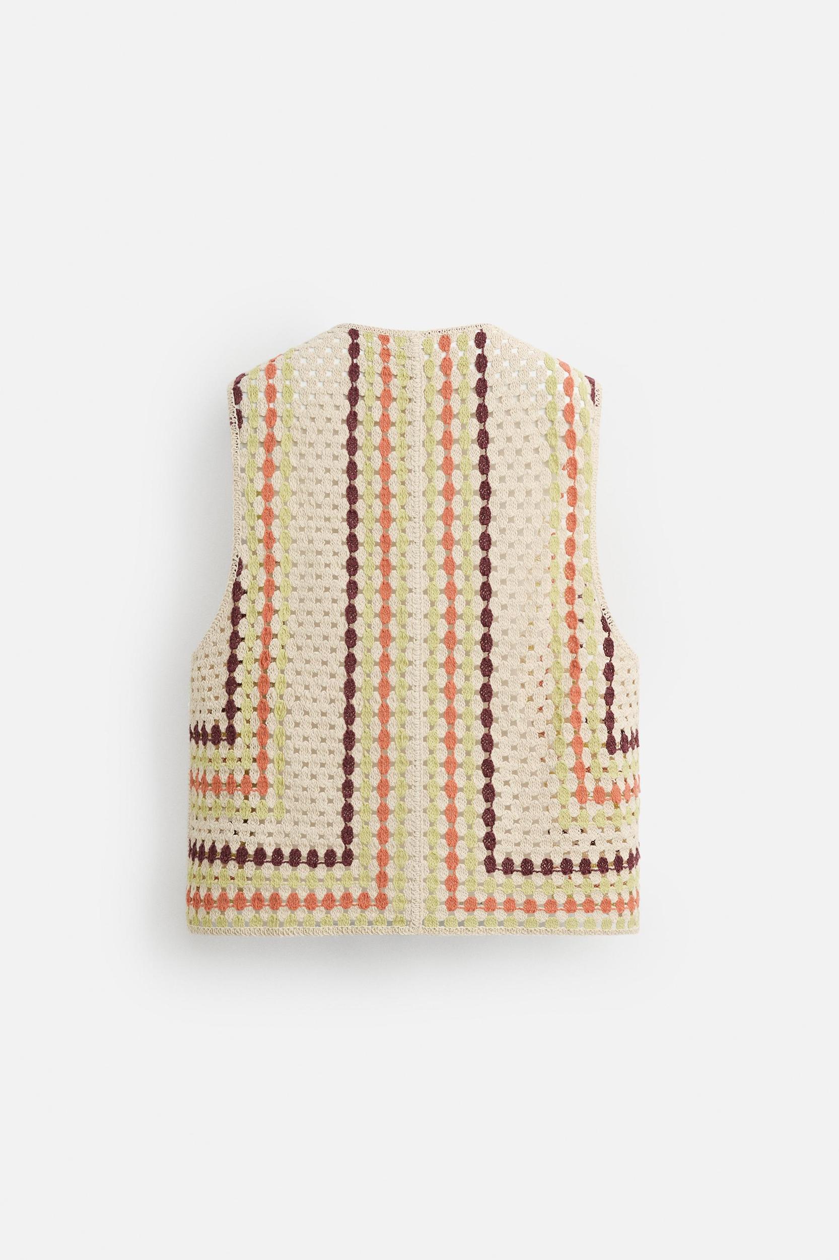 CROCHET TEXTURED VEST Product Image