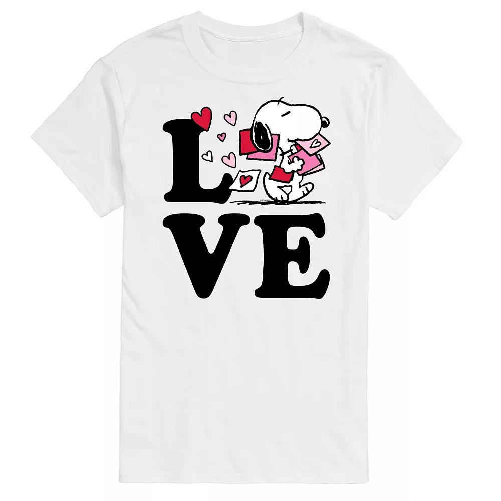 Men's Peanuts Love Snoopy Tee,  Product Image