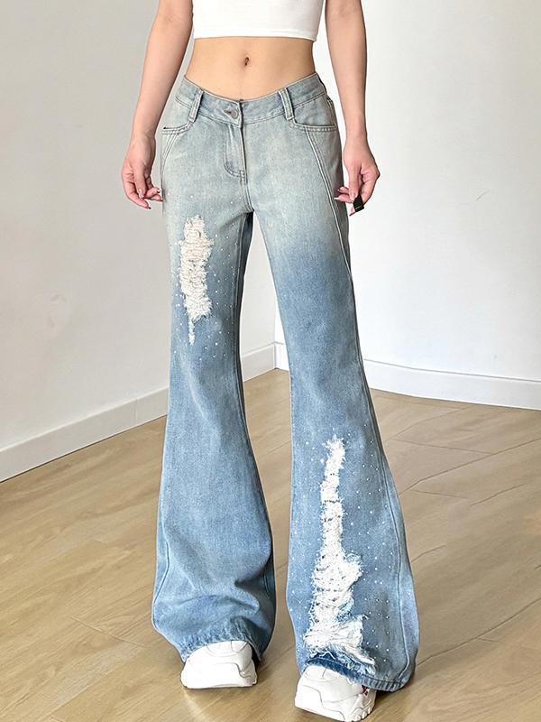 American Vintage Wash Flare Jeans Product Image