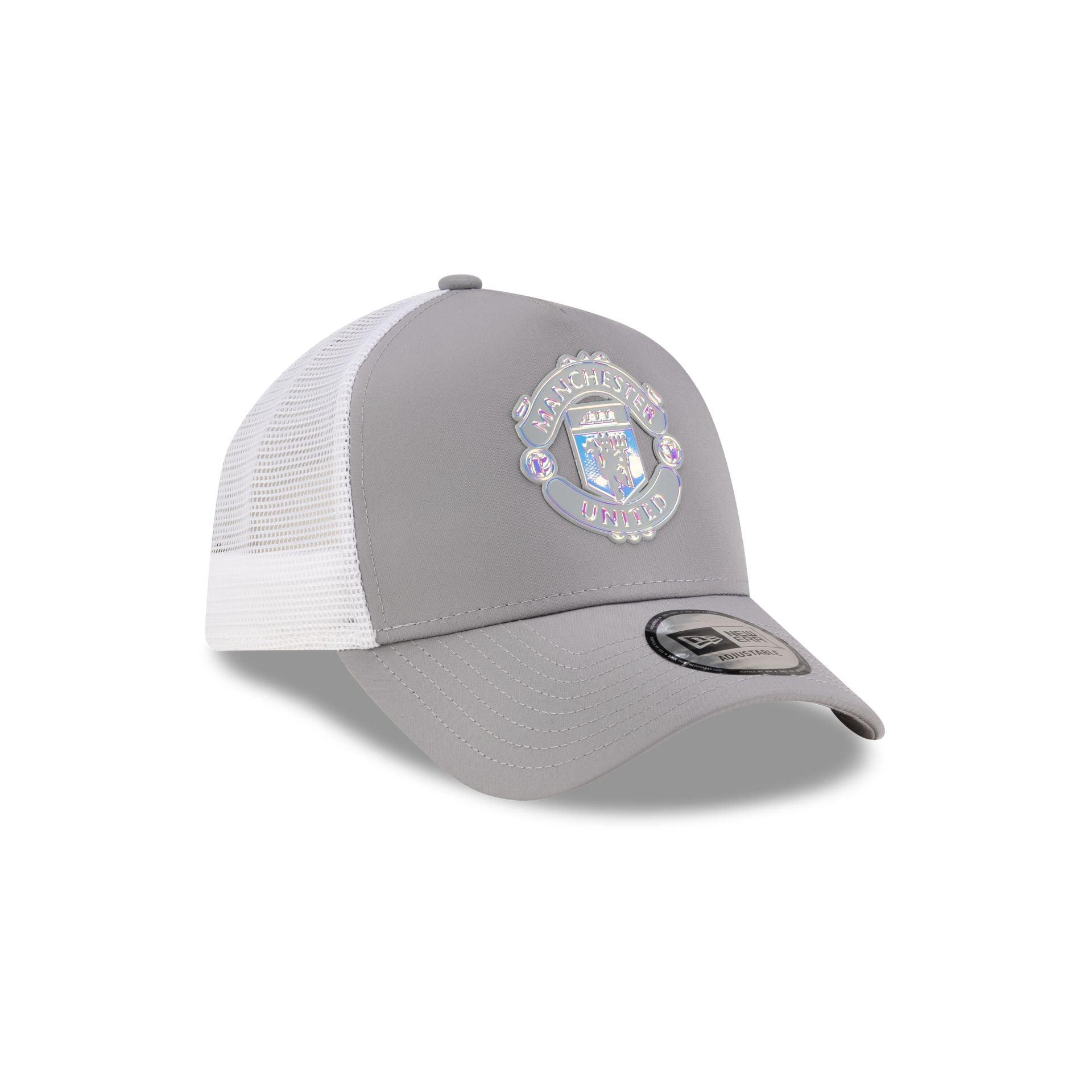 Manchester United FC Iridescent 9FORTY A-Frame Trucker Hat Male Product Image