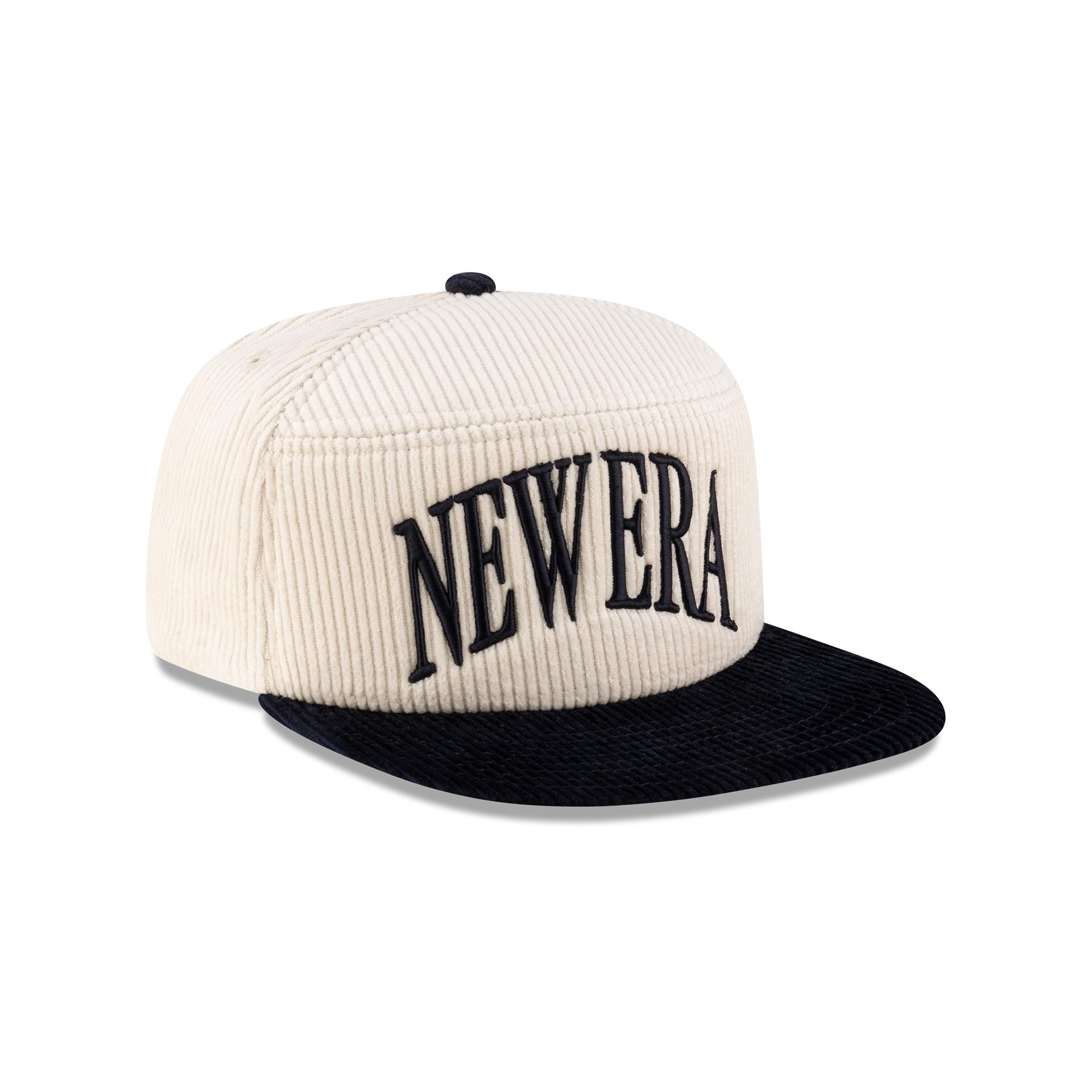 New Era Branded Paragon Corduroy Chrome White Split Panel 9FIFTY Snapback Hat Male Product Image