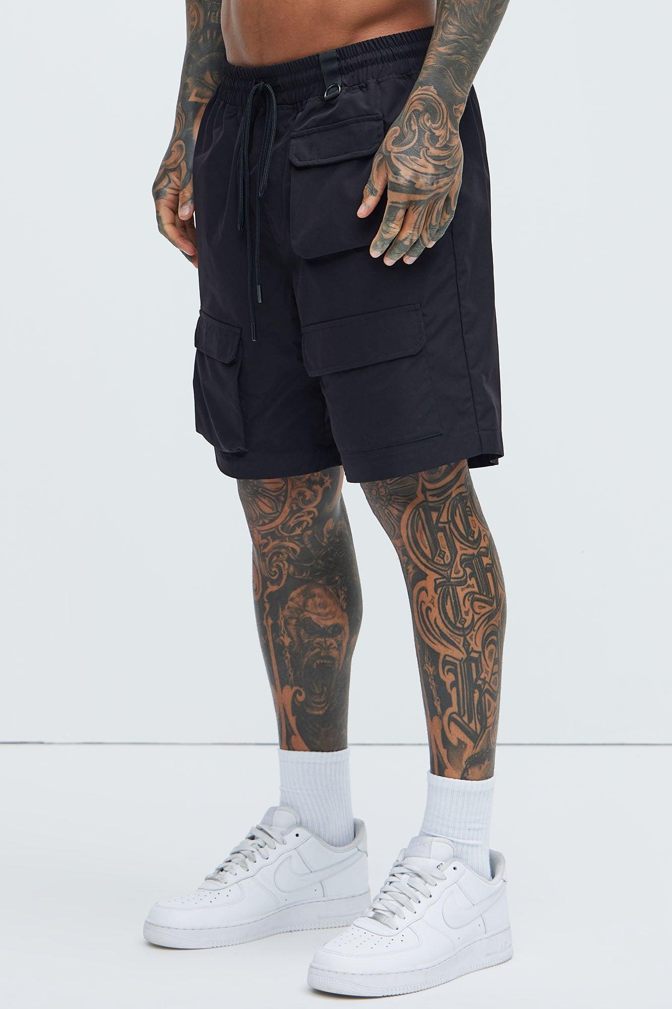 Get Right Utility Nylon Shorts - Black Product Image