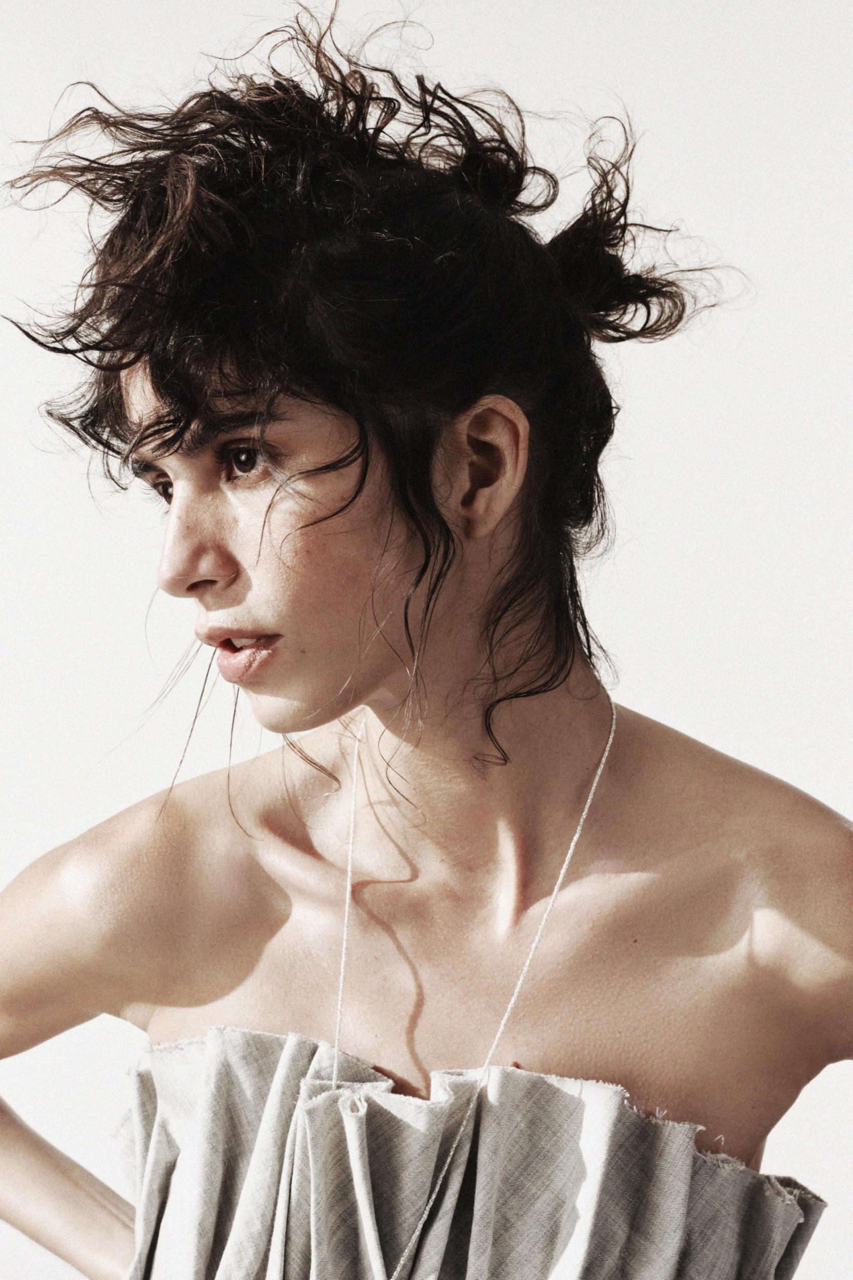 ZW COLLECTION LINEN PLEATED DRESS Product Image