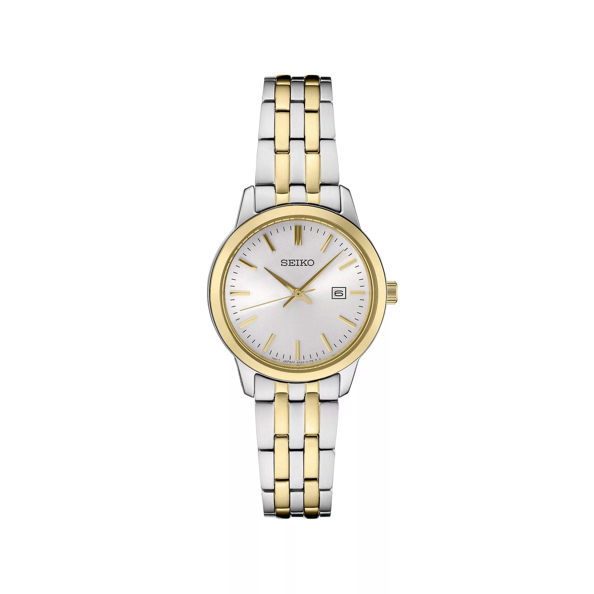 Seiko Womens Essential Two Tone Stainless Steel Watch - SUR410 Gold Silver Product Image