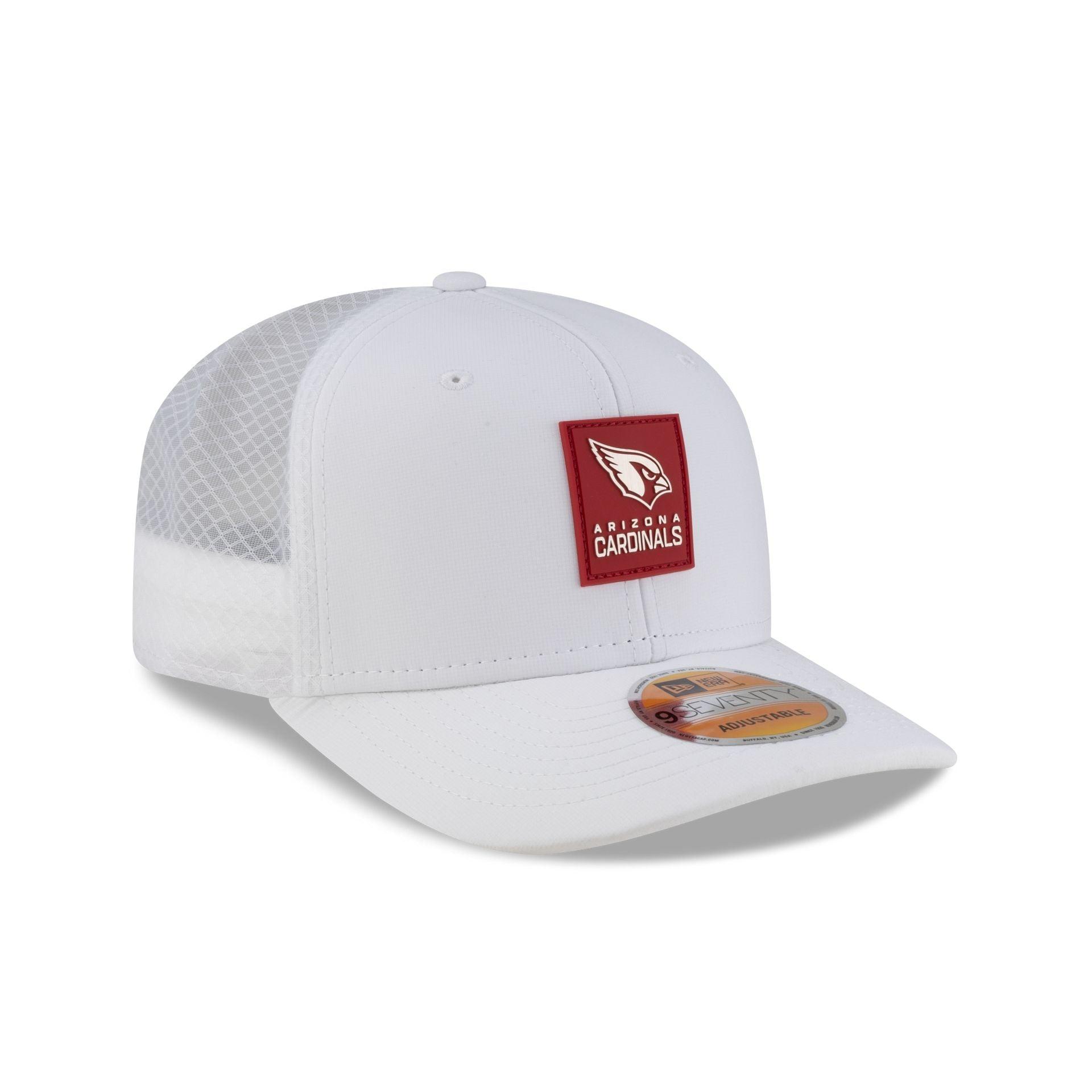 Arizona Cardinals 2025 Sideline Hot Weather White 9SEVENTY Trucker Hat Male Product Image