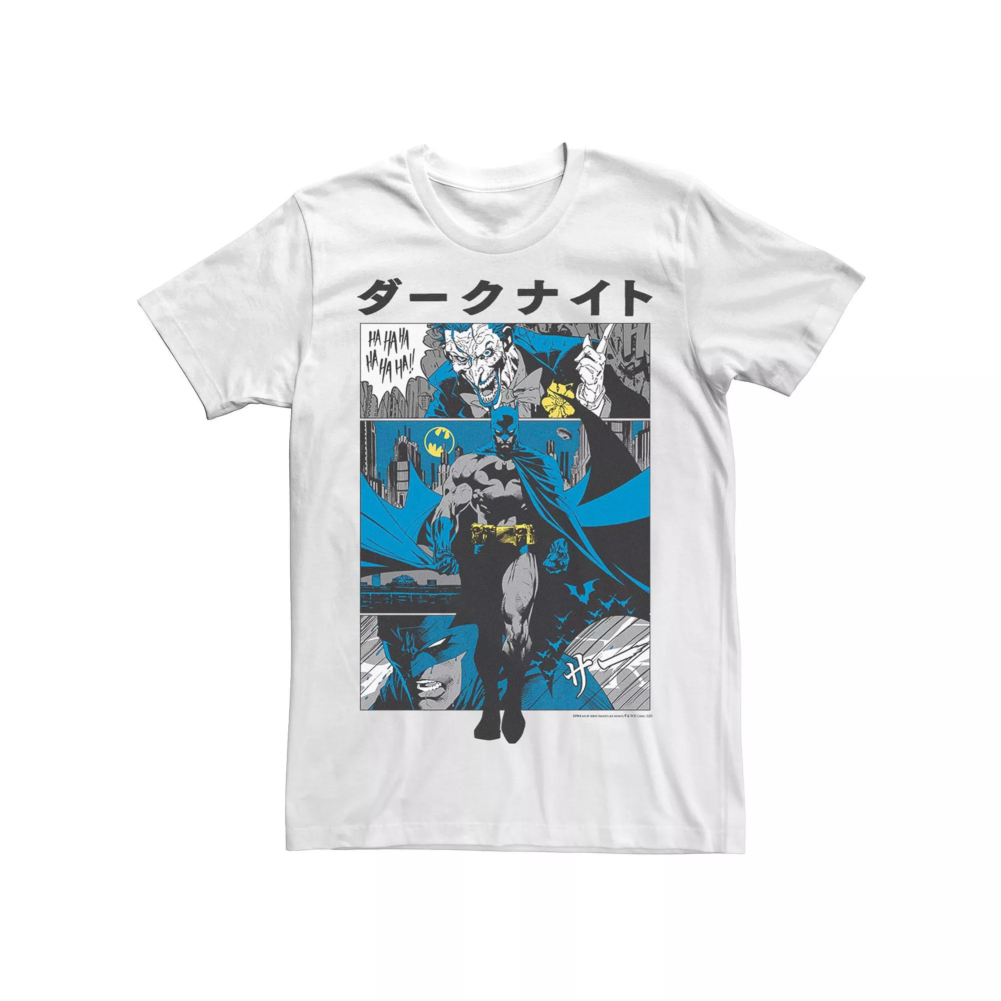 Men's DC Comics Batman Manga Style Kanji Panels Tee,  Product Image