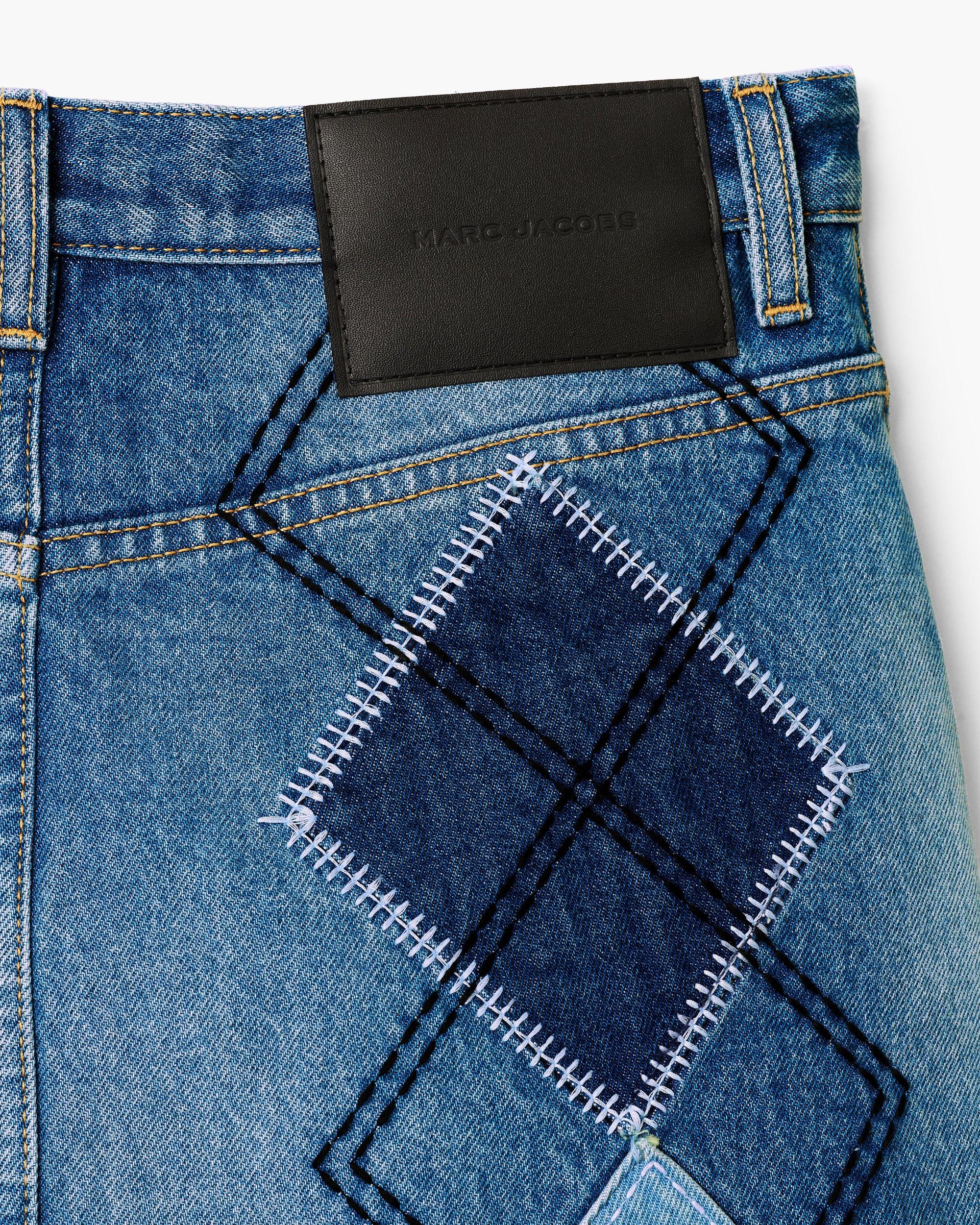 Argyle Patchwork Mini Skirt Product Image