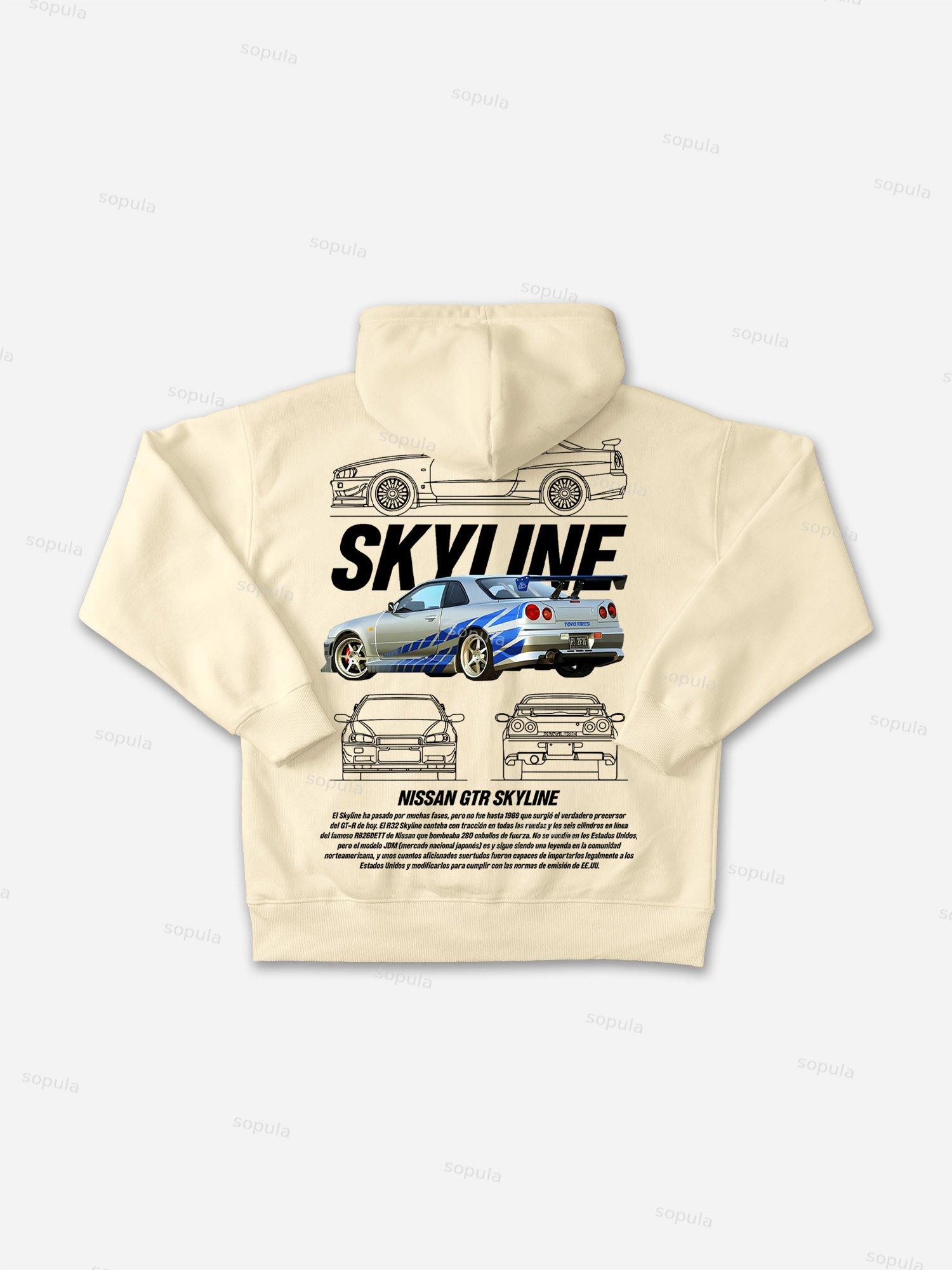 Street Abstract Portrait Print Cotton T-shirt Product Image