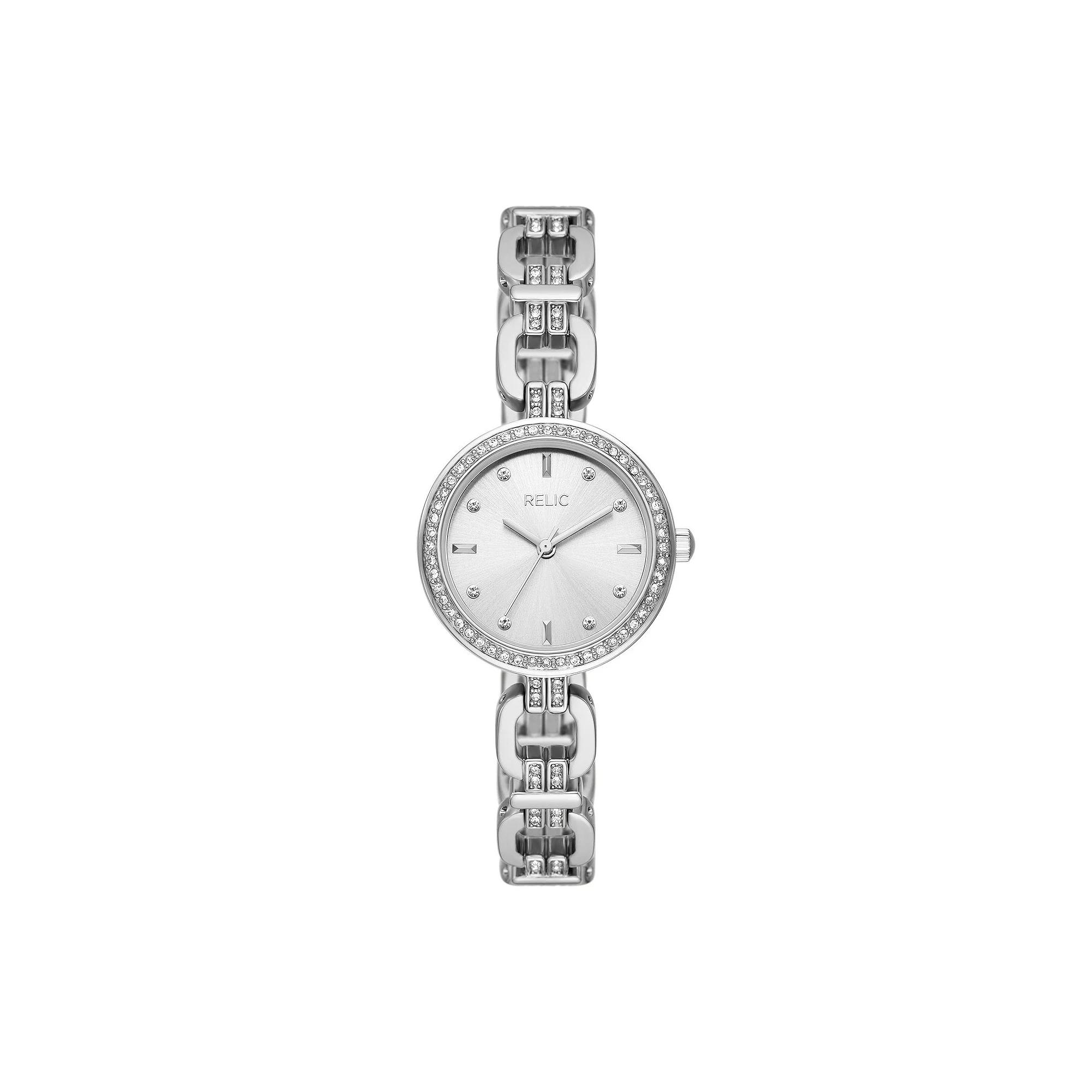 Relic By Fossil Women's Cora Silver Tone Link Watch - ZR34643, Size: Small Product Image