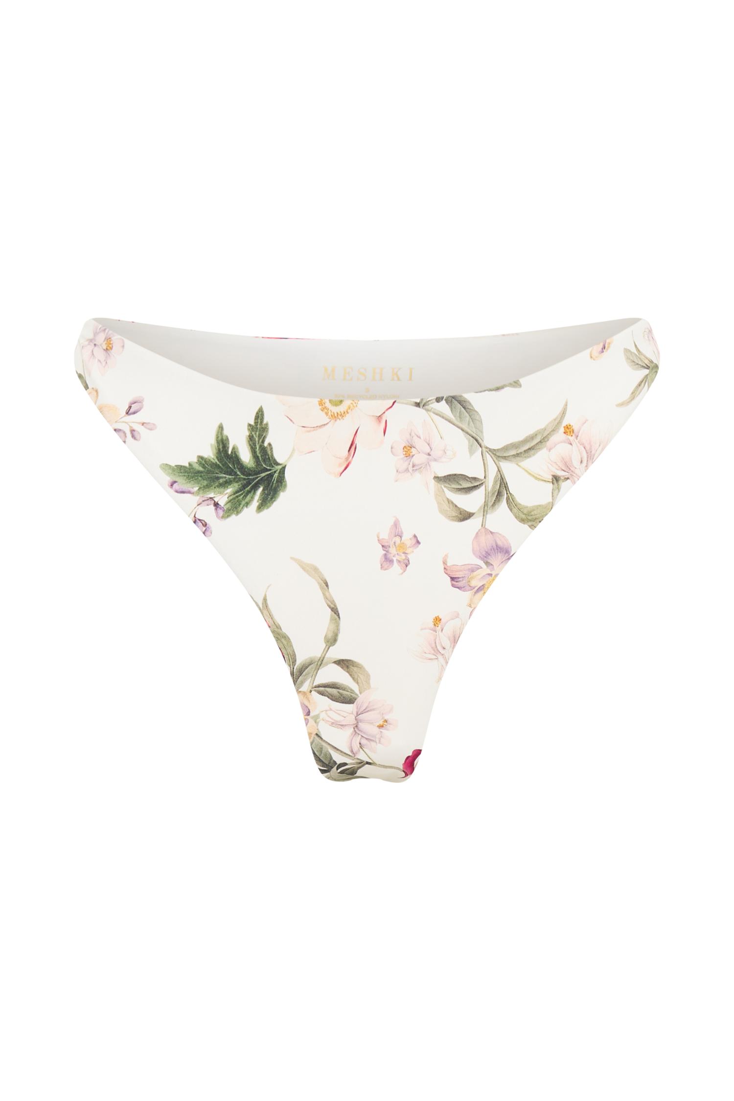 Rosie Recycled Cheeky Cut Bikini Bottoms - Bella Rosa Print Product Image