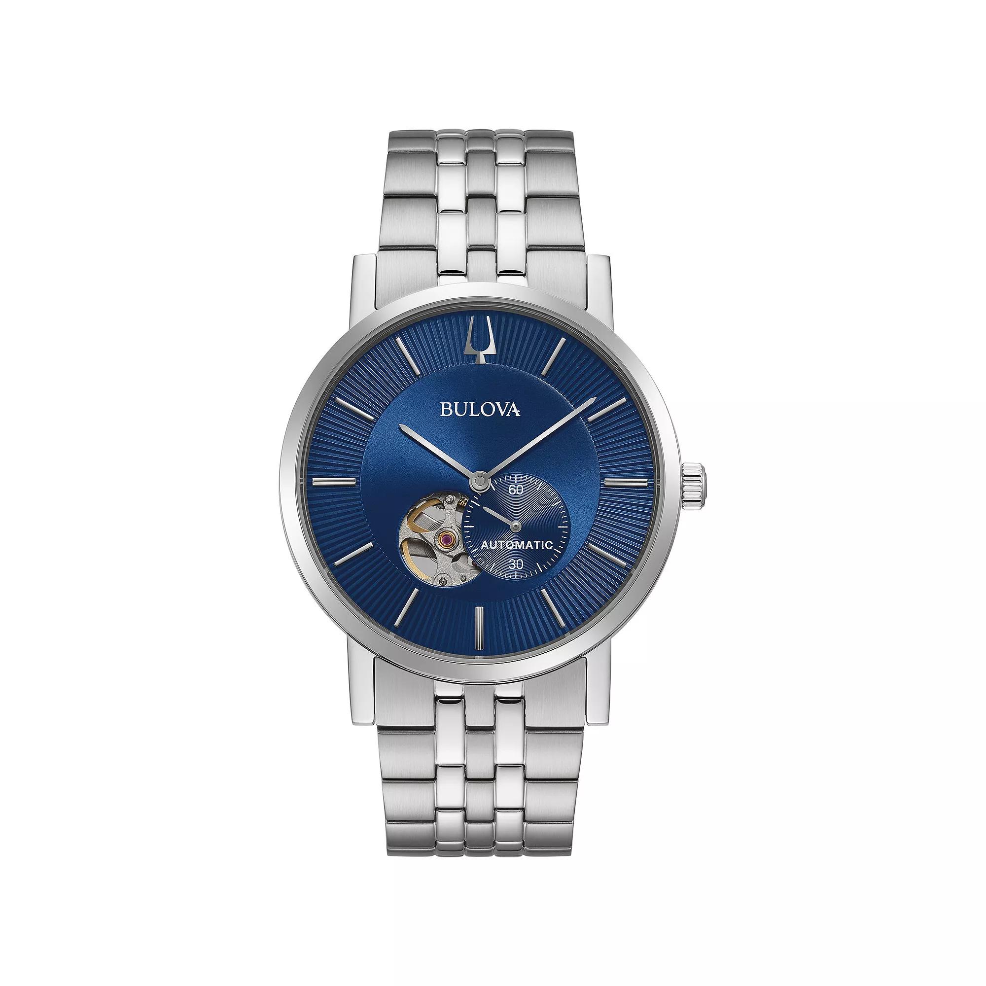 Bulova Mens Automatic Stainless Steel Watch - 96A247K Silver Tone Product Image