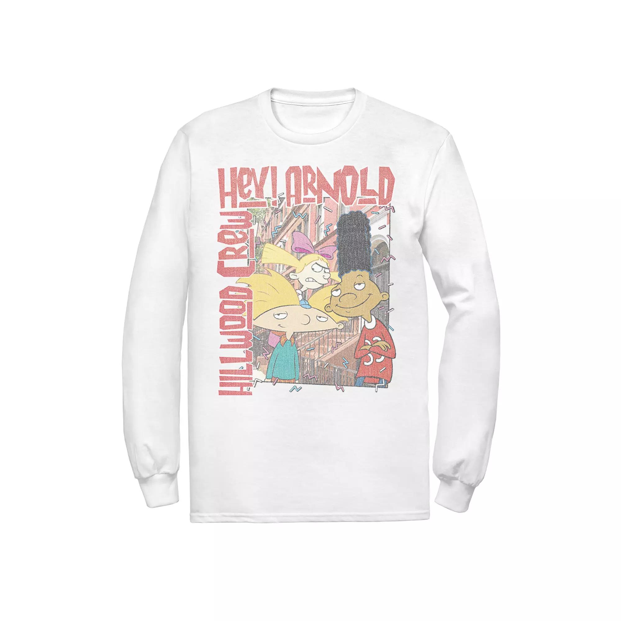 Men's Nickeloden Hey Arnold Colorful Hillwood Poster Tee,  Product Image