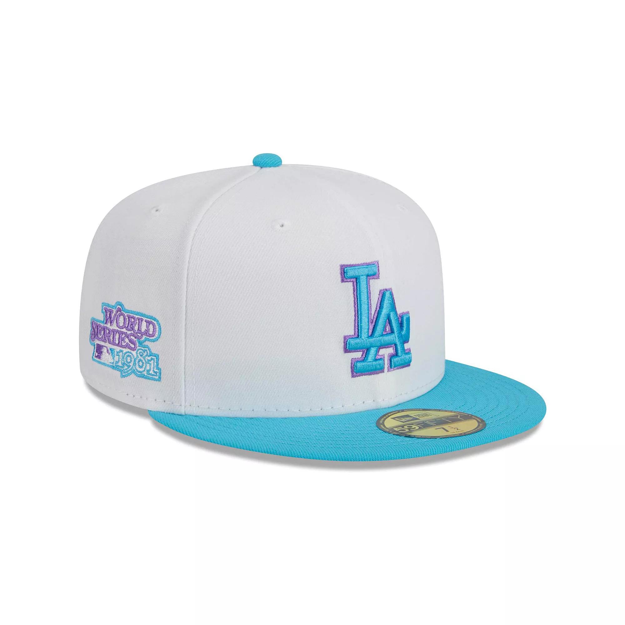 Men's New Era White Los Angeles Dodgers Vice 59FIFTY Fitted Hat,  Product Image
