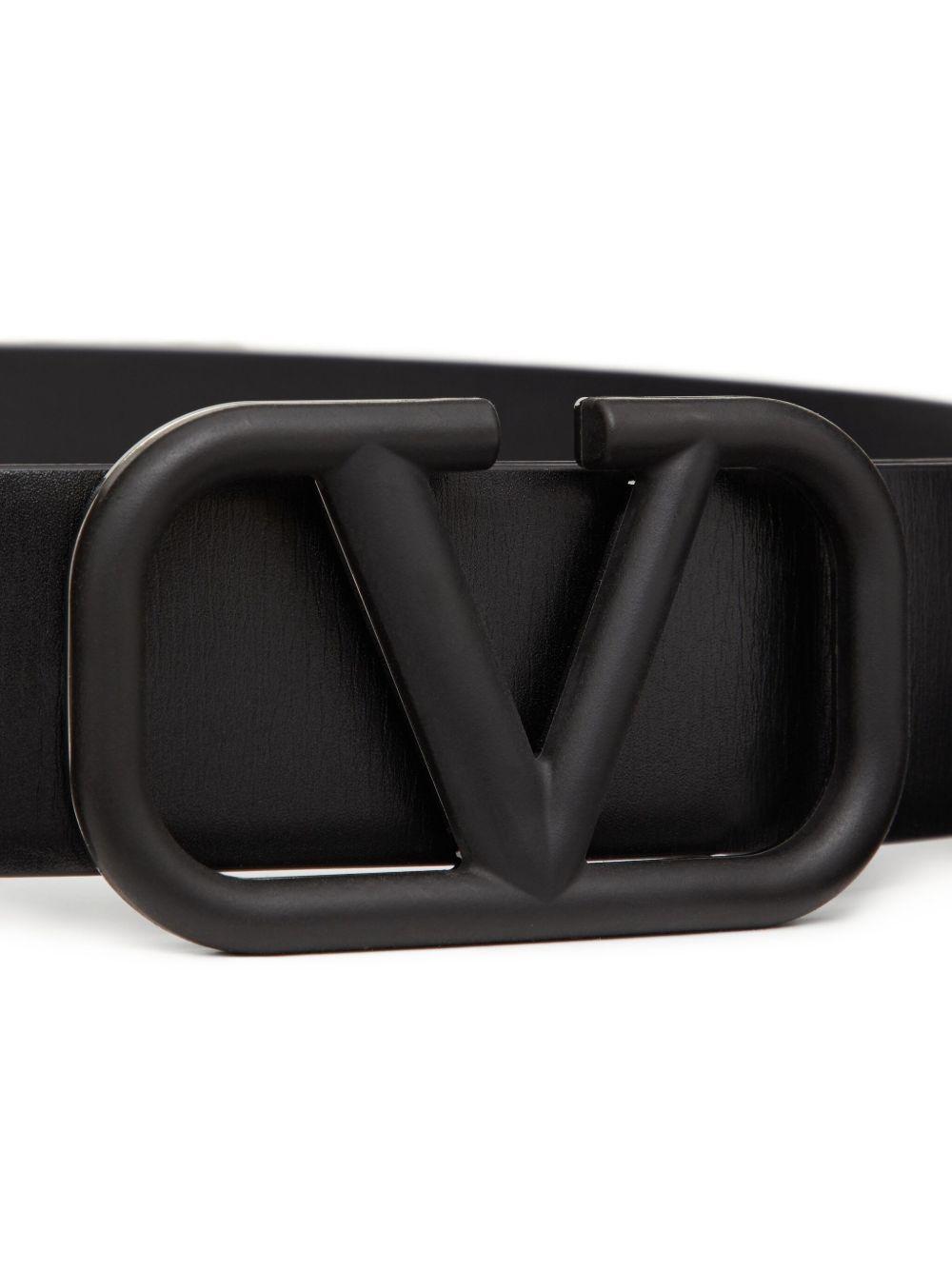 VLogo Signature leather belt Product Image