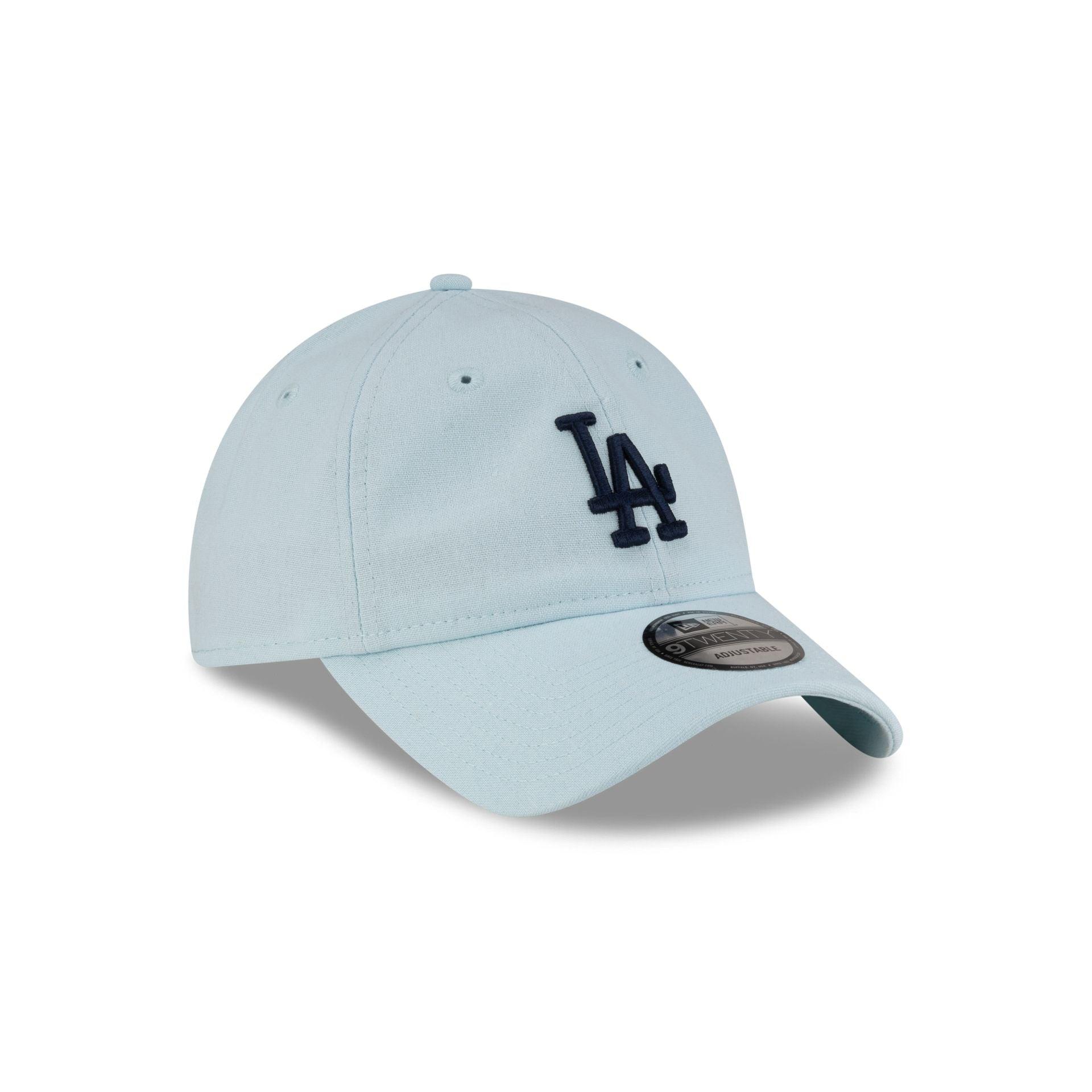 Los Angeles Dodgers Linen Pastel Blue 9TWENTY Adjustable Hat Male Product Image