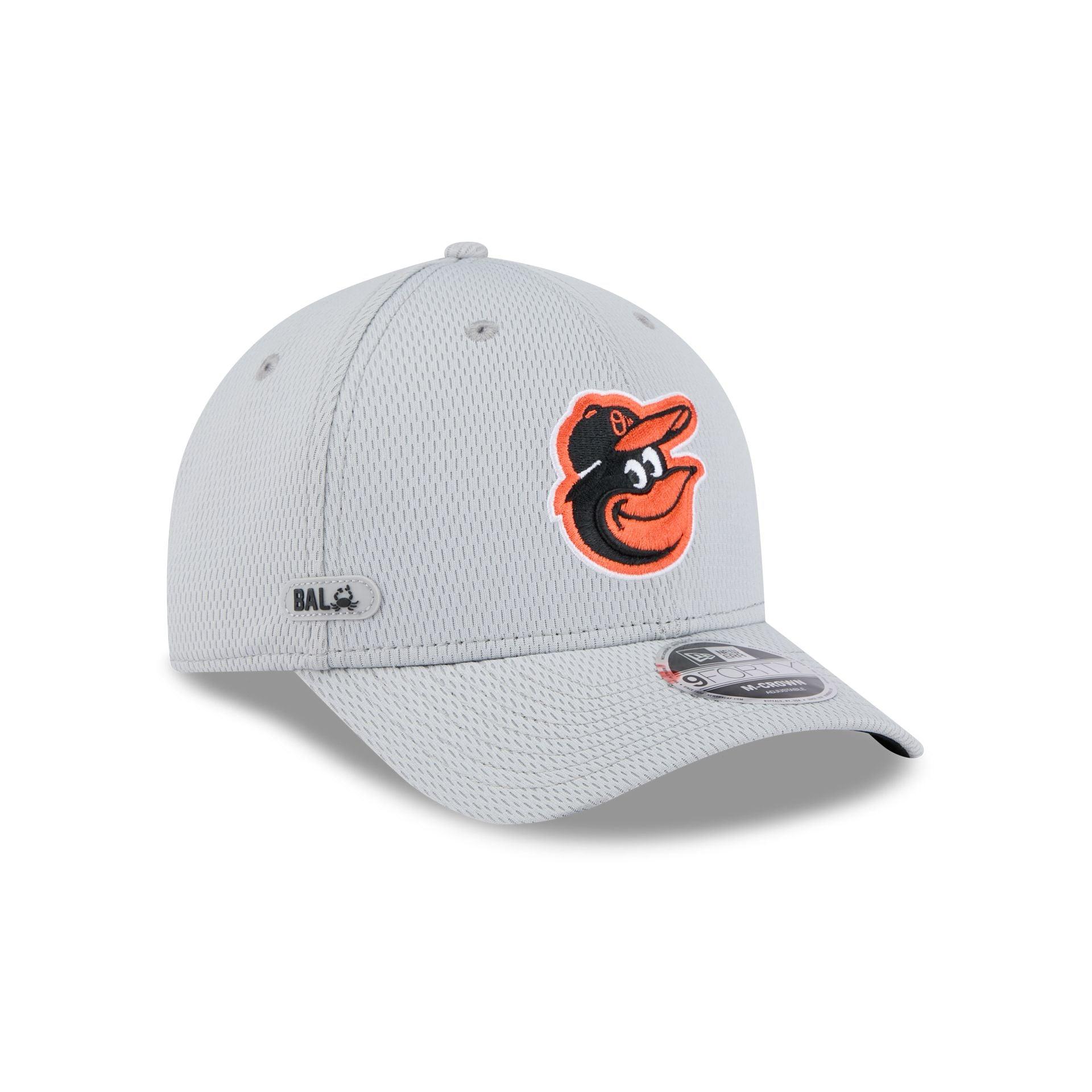 Baltimore Orioles 2025 Clubhouse Gray 9FORTY M-Crown Snapback Hat Male Product Image
